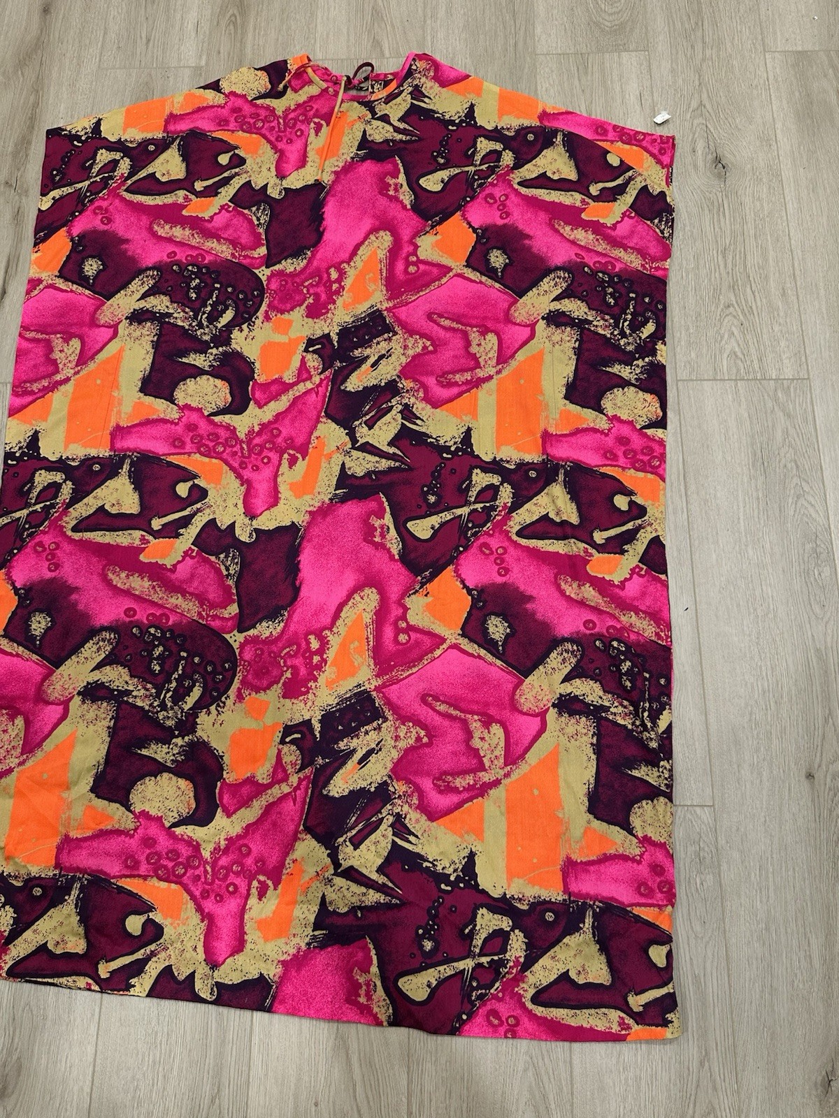 NWT Vintage Made In Hawaii Dress Cape Size Large JCPenney Abstract