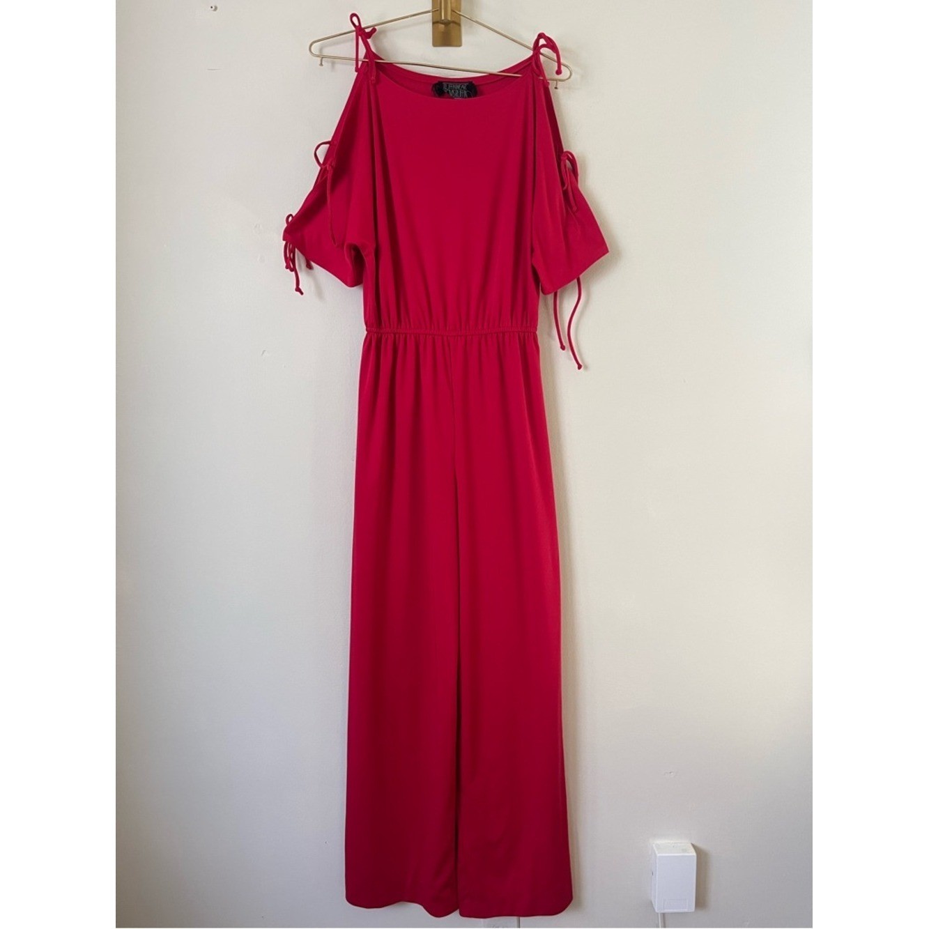Wide-Leg red casual cocktail Jumpsuit size S (not size check measurements)