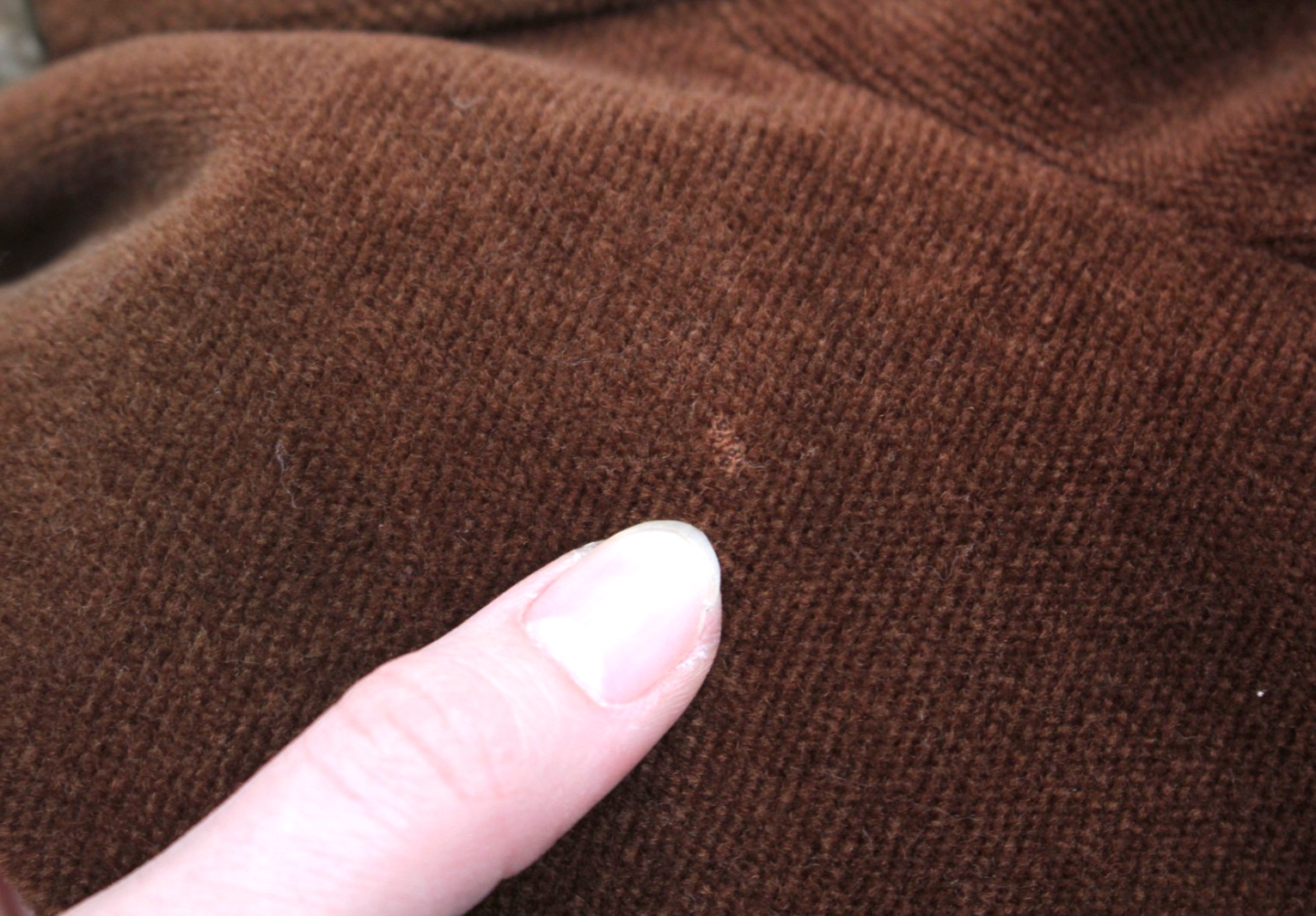 VTG Women’s 30s Brown Wool Coat W/ Fur Trim Collar & Sleeve Cuffs Sz M 1930s