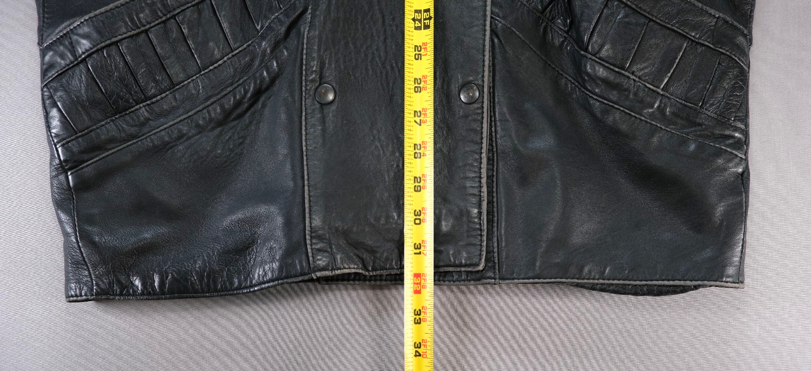 Vintage 80s Oversized Leather Jacket Batwing Dolman Sleeve Shawl Collar No Size