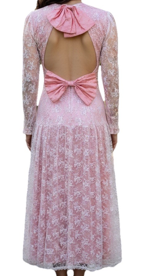 Gunne Sax Jessica McClintock Vtg 80’sDress Lace & Satin Romantic Victorian Party