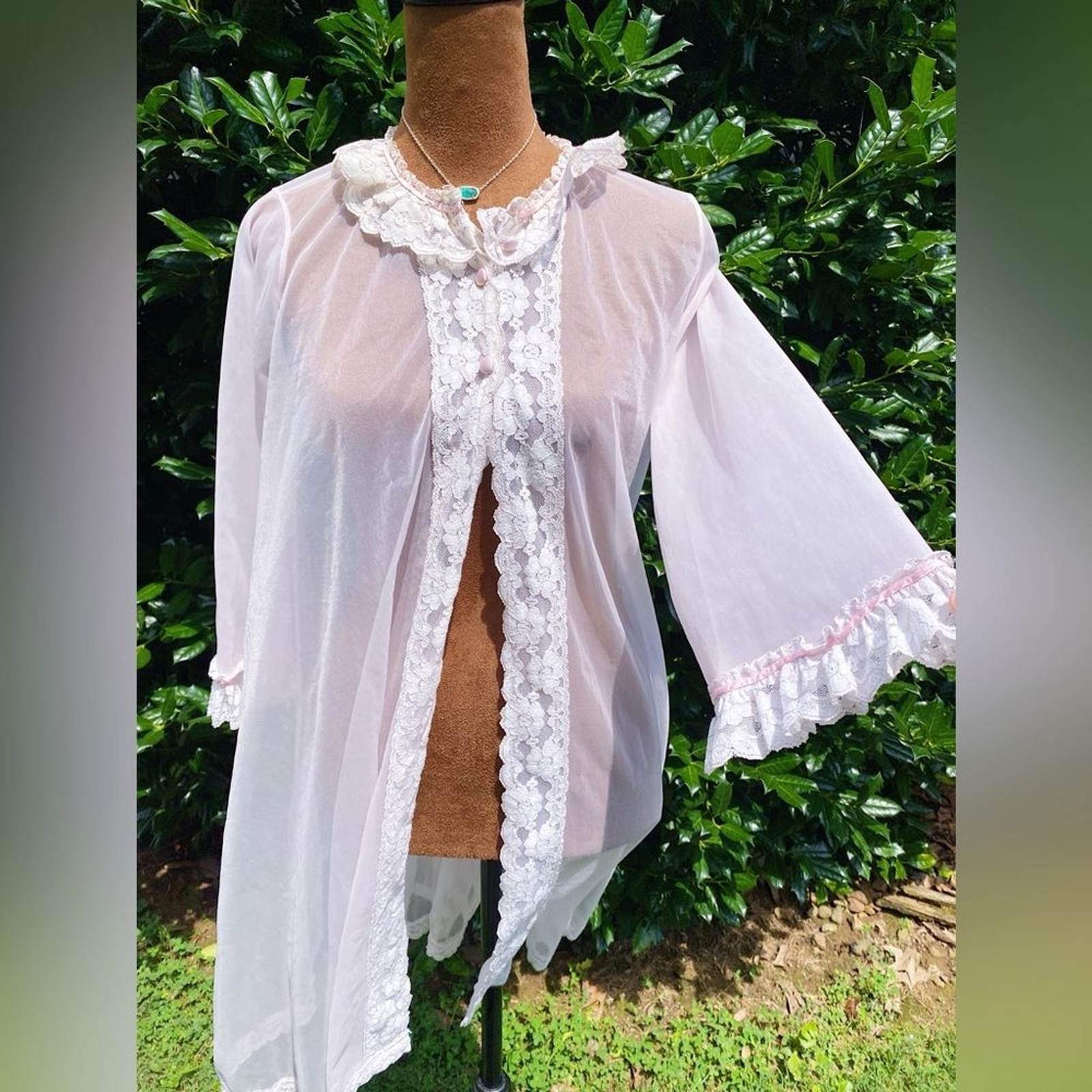 Vintage Festival Sabrina Carpenter Victorian Coquette Ruffle Lingerie Robe