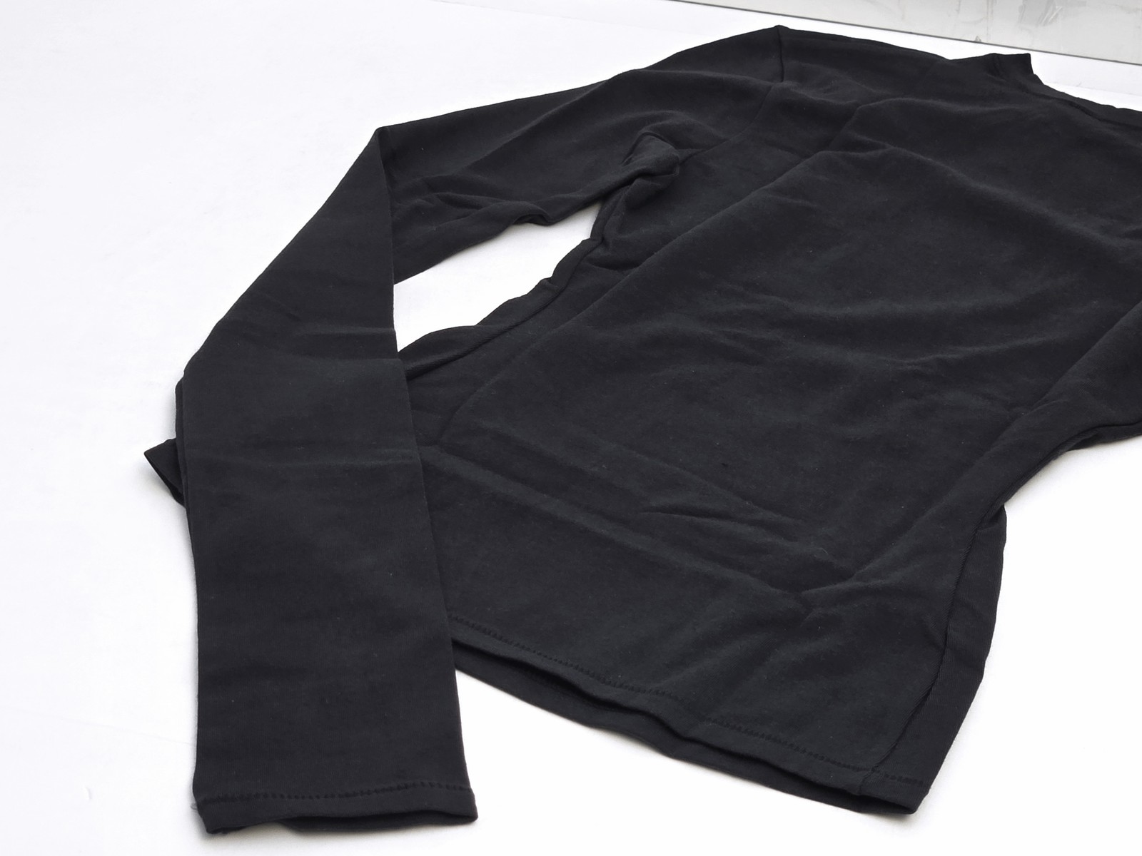 NEW Skims Cotton Jersey Long Sleeve Tshirt COLOR Soot SIZE XS