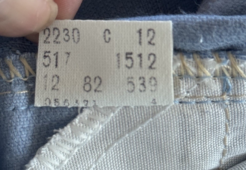 Vintage 70s 80s Levis 517 Corduroy Jeans Pants Cords Light Blue Zip USA 30 X 34