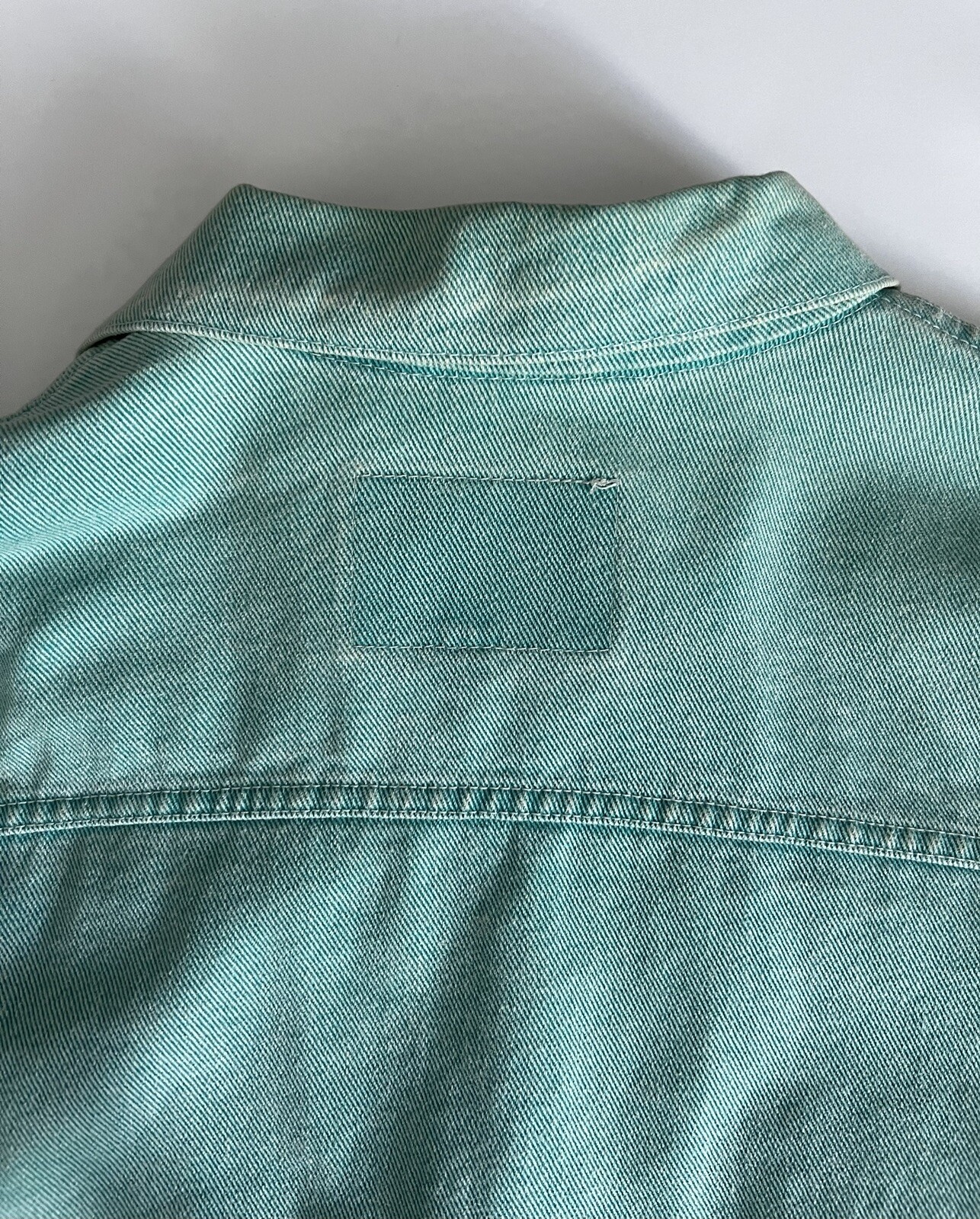 Vintage Et Vous Distressed Denim Jacket And Skirt