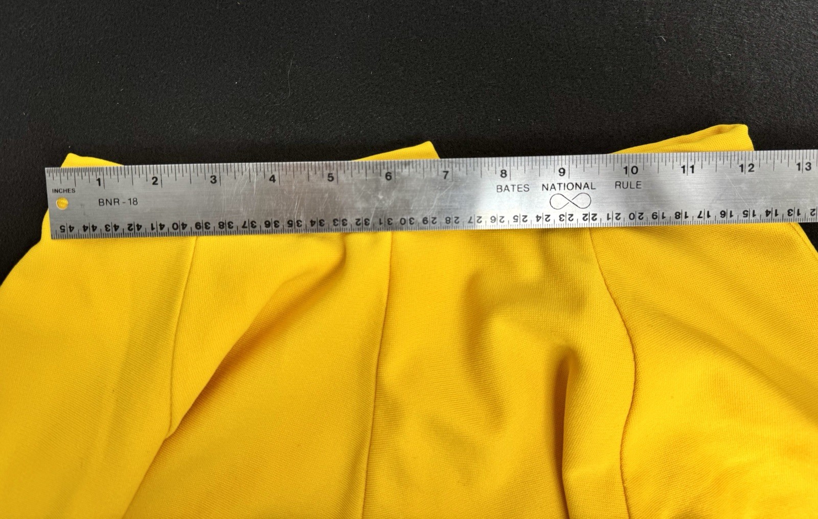 Vintage Cheerleader Skirt Yellow And Black 24” Waist Stripe Great Condition