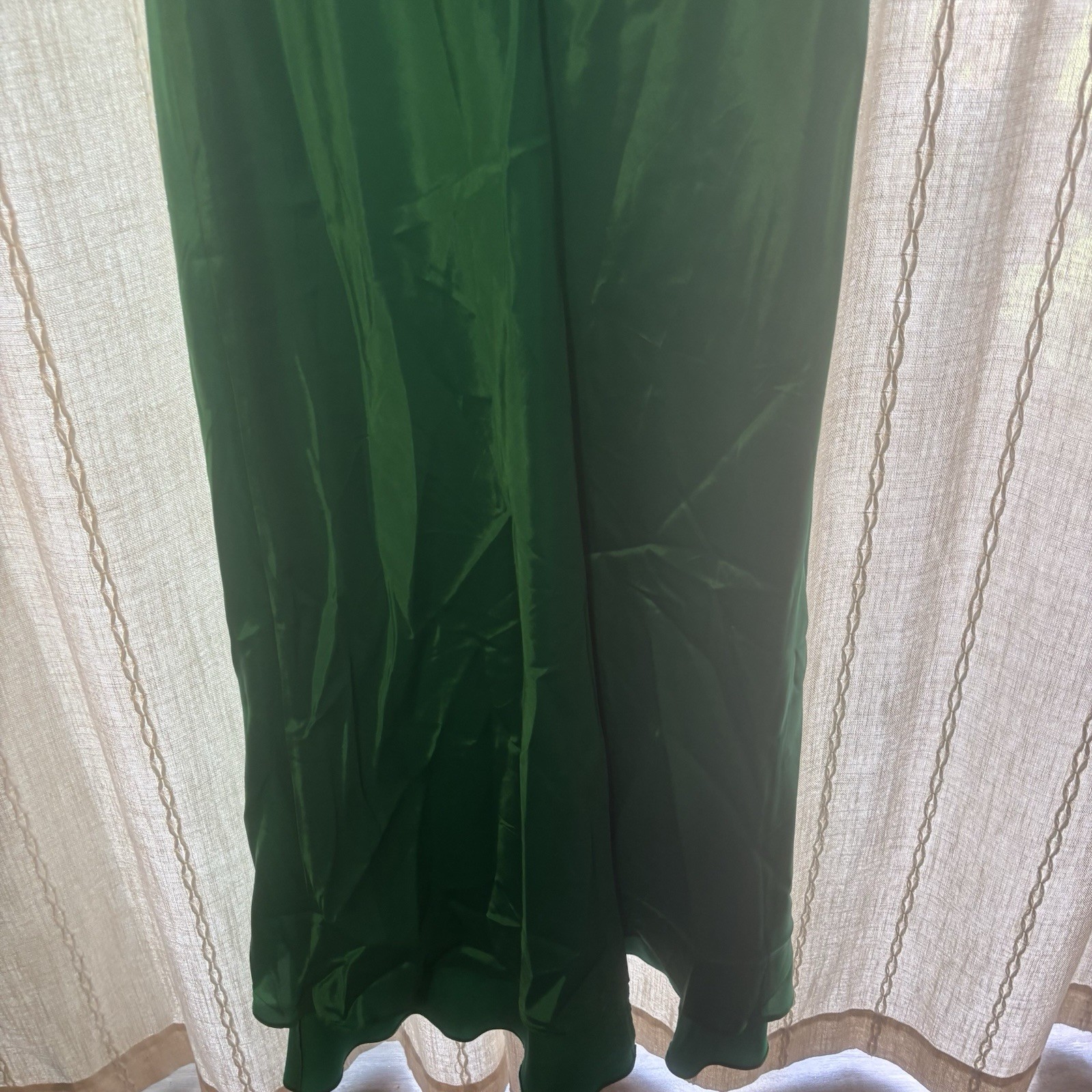 Cachet, Vintage , Green Dress , Silk, Refer To Pics For Inf And Measurements.