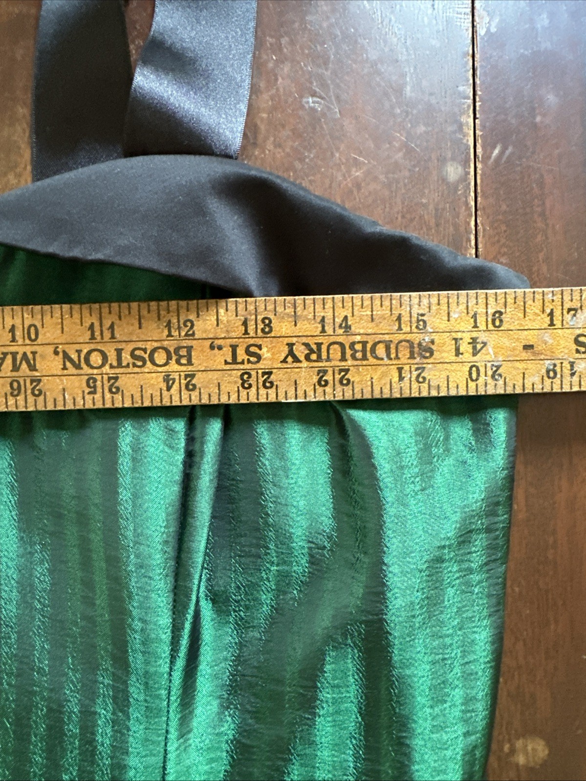 VtgJosh & Jazz Dress Sz 11/12 Green Tiered 1920’s Cocktail Regal Royal Gatsby
