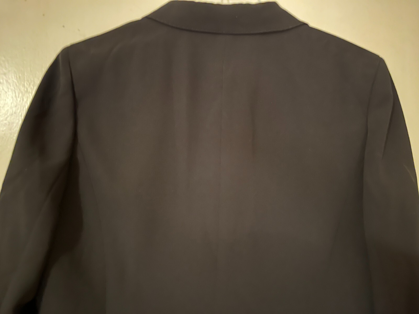 Casual Corner Blazer Black Size 14 Light Triacetate Lined No pockets