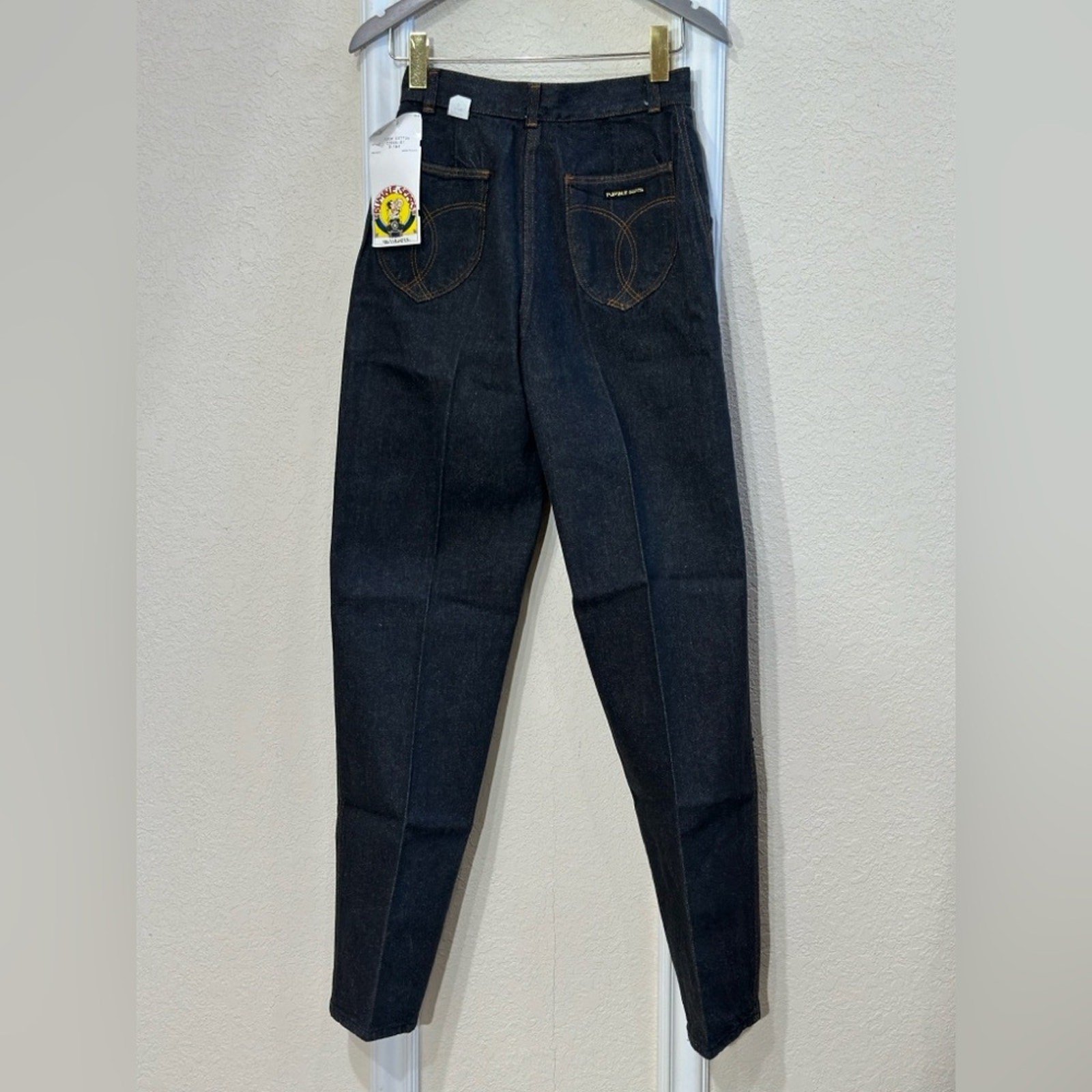 Vintage Rumble Seats by Wilkins high rise tapered leg Jeans – Dark Wash – Size 9