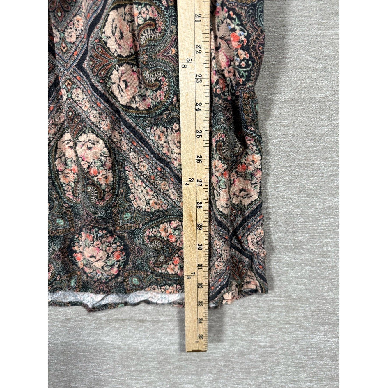 Holding Horses Anthropologie Paisley Floral Pocket Tunic Dress Size M