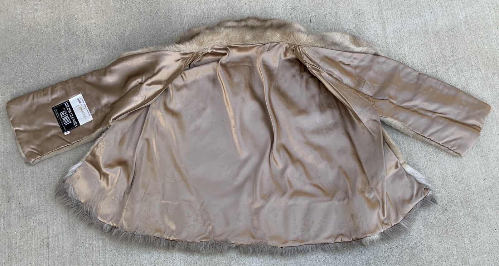 Sears Fashions Regina Glenara by Glenoit Cape Capelet Faux Fur Mob Wife Size S