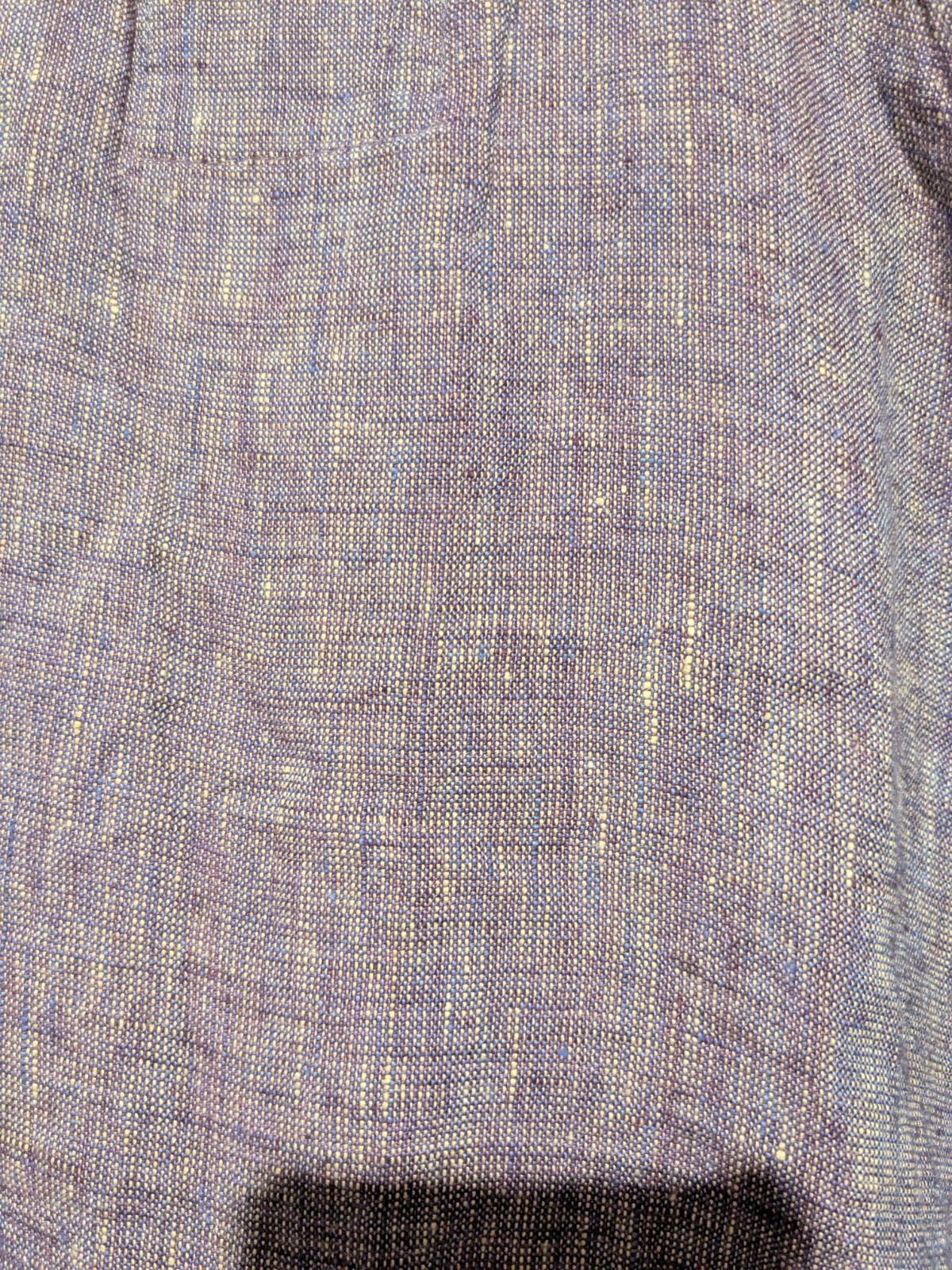 Vintage FLAX Jeanne Engelhart Crossweave Linen Short Overall Pockets M