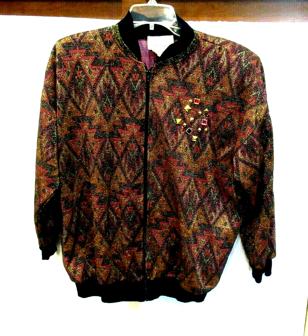 Kathleen Usherwood for Periphery jacket, gold red, Neiman Marcus, 44″ chest