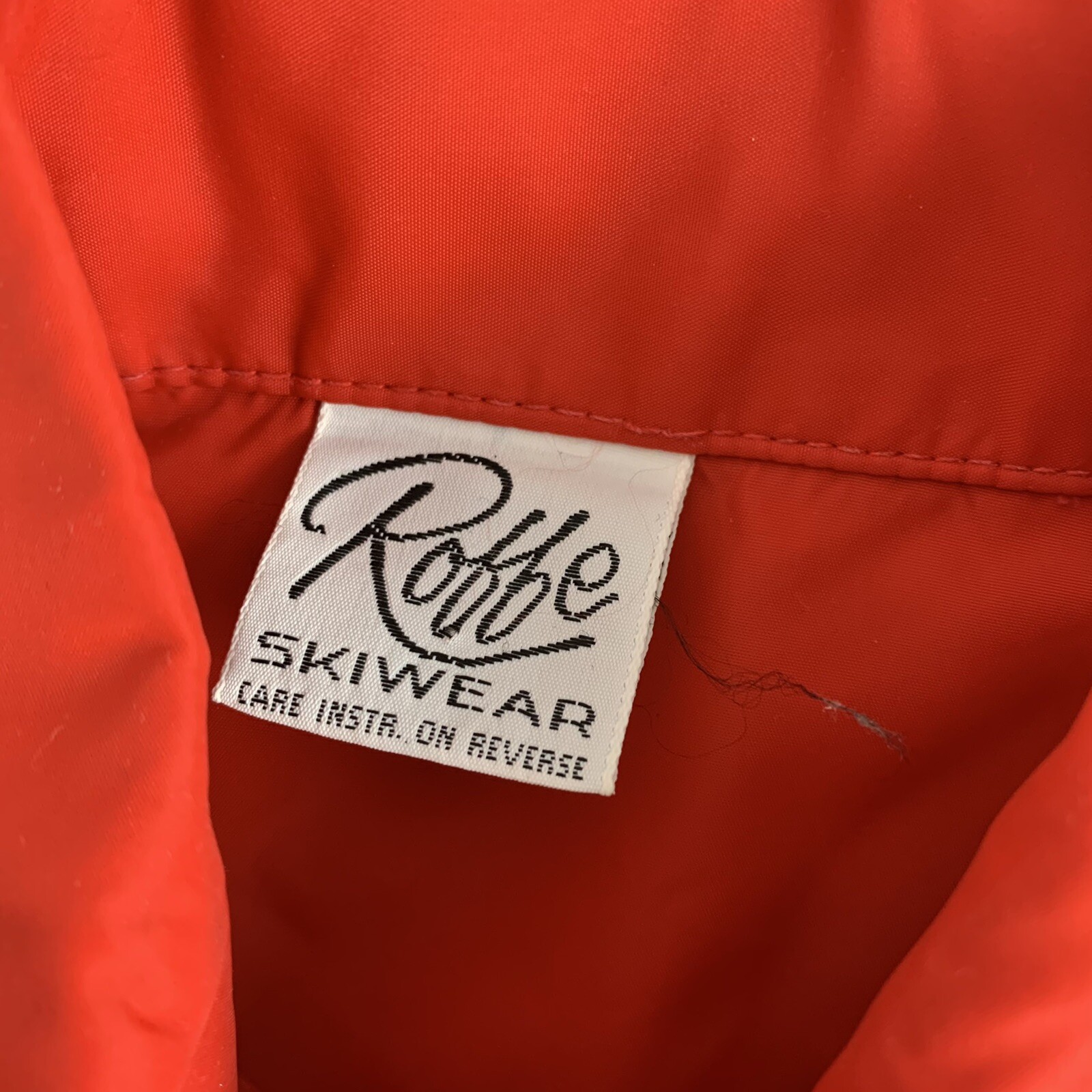 Roffe Skiwear Vintage Collared Red Button Down Women’s Size Small