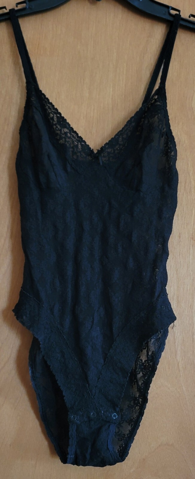Vintage Black Lacy Teddy – Size Small