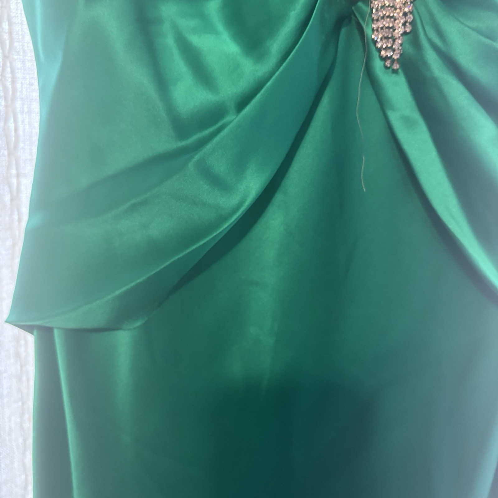 Cachet, Vintage , Green Dress , Silk, Refer To Pics For Inf And Measurements.