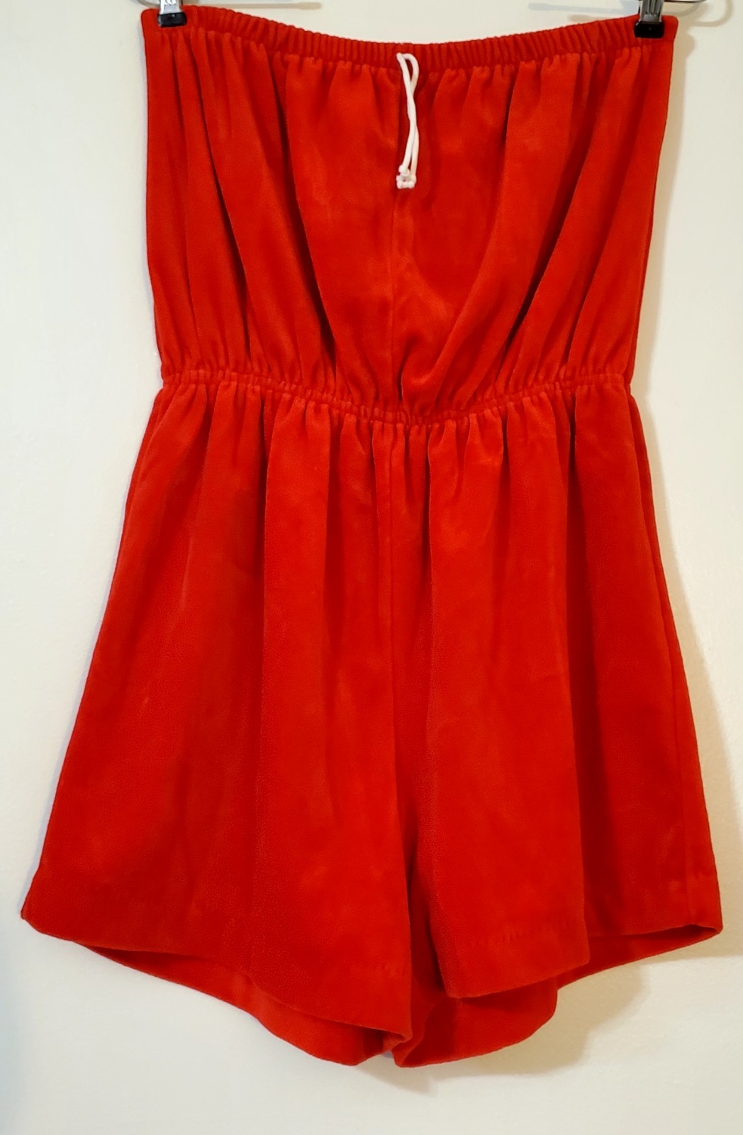 Authentic Vintage Red Terry Halter Shorts Romper sz XXL (see measurements)!
