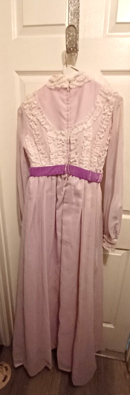Vtg Victorian Gown Stroll Theater Rockabilly Gibson Woman’s Dress Size S 5 / 6