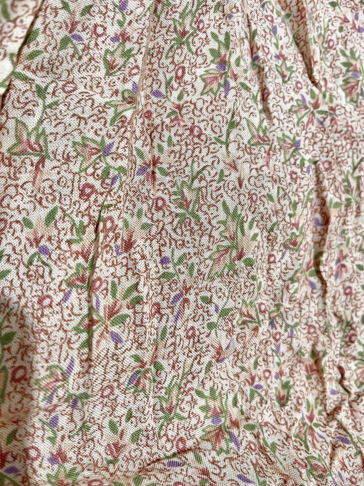 Vintage 80’s Don Sayres for Gamut Skirt Floral Paisley Cottagecore Pleated Midi