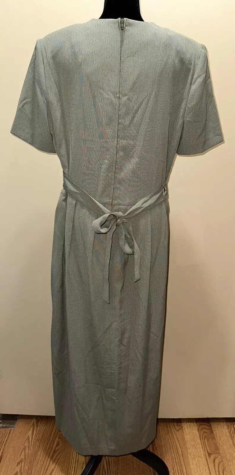 Vintage 80’s 90’s Miss Dorby Dress Women’s 12 Floral Career Green s113