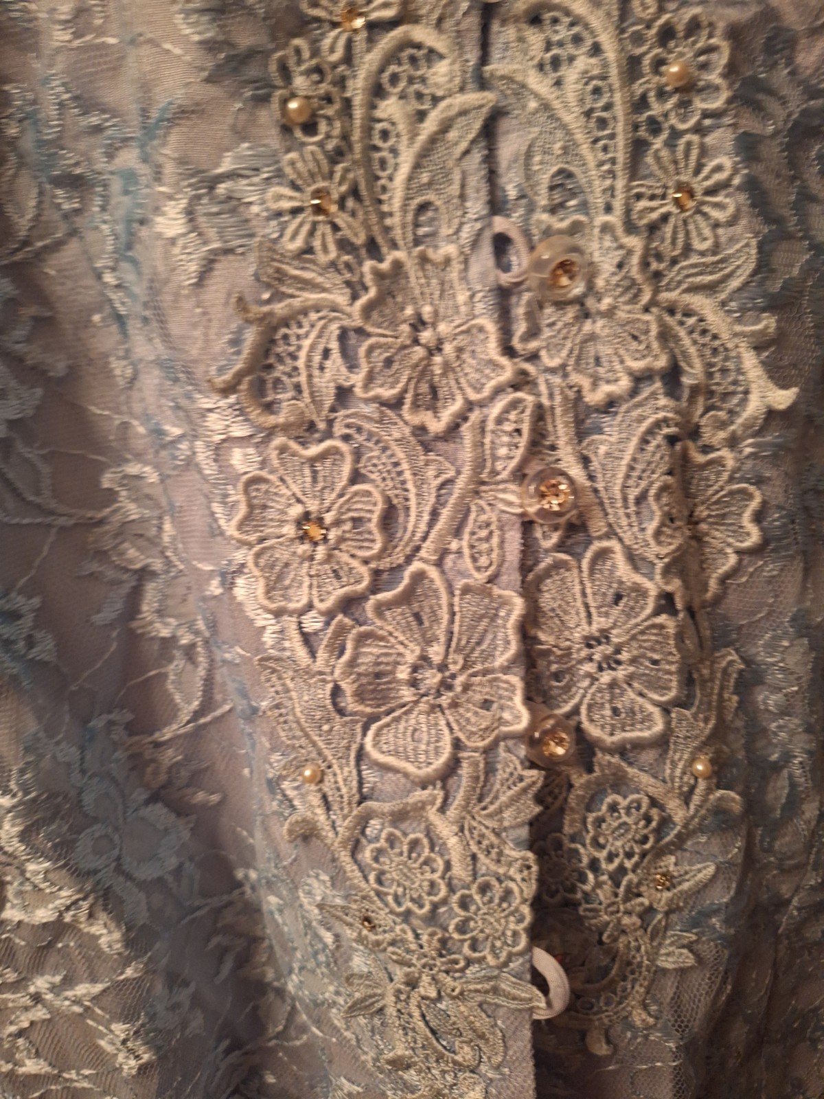 Jody Scott York Blue Brocade Two Piece Suit Mother Of The Bride Or Groom Sz 8 P