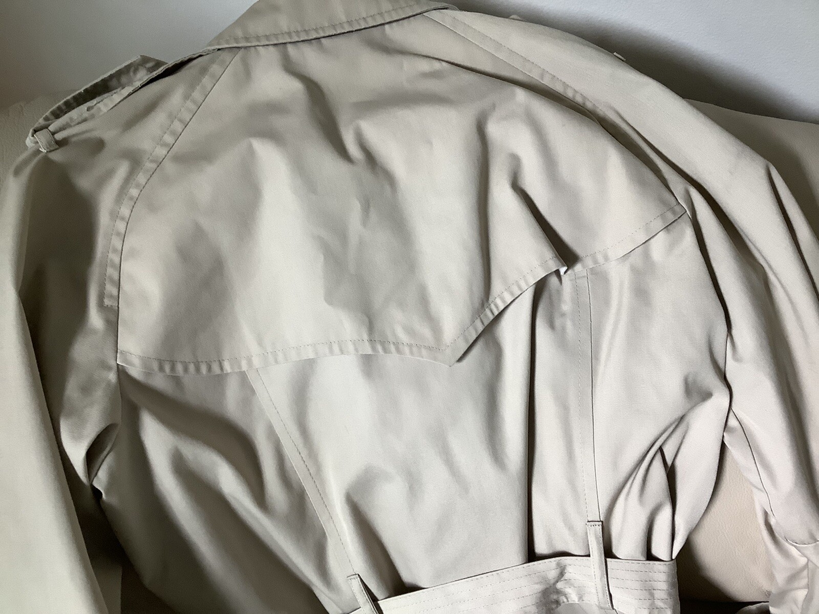 Vintage London Fog Trench Rain Coat Full Length With Belt Size 12 Reg