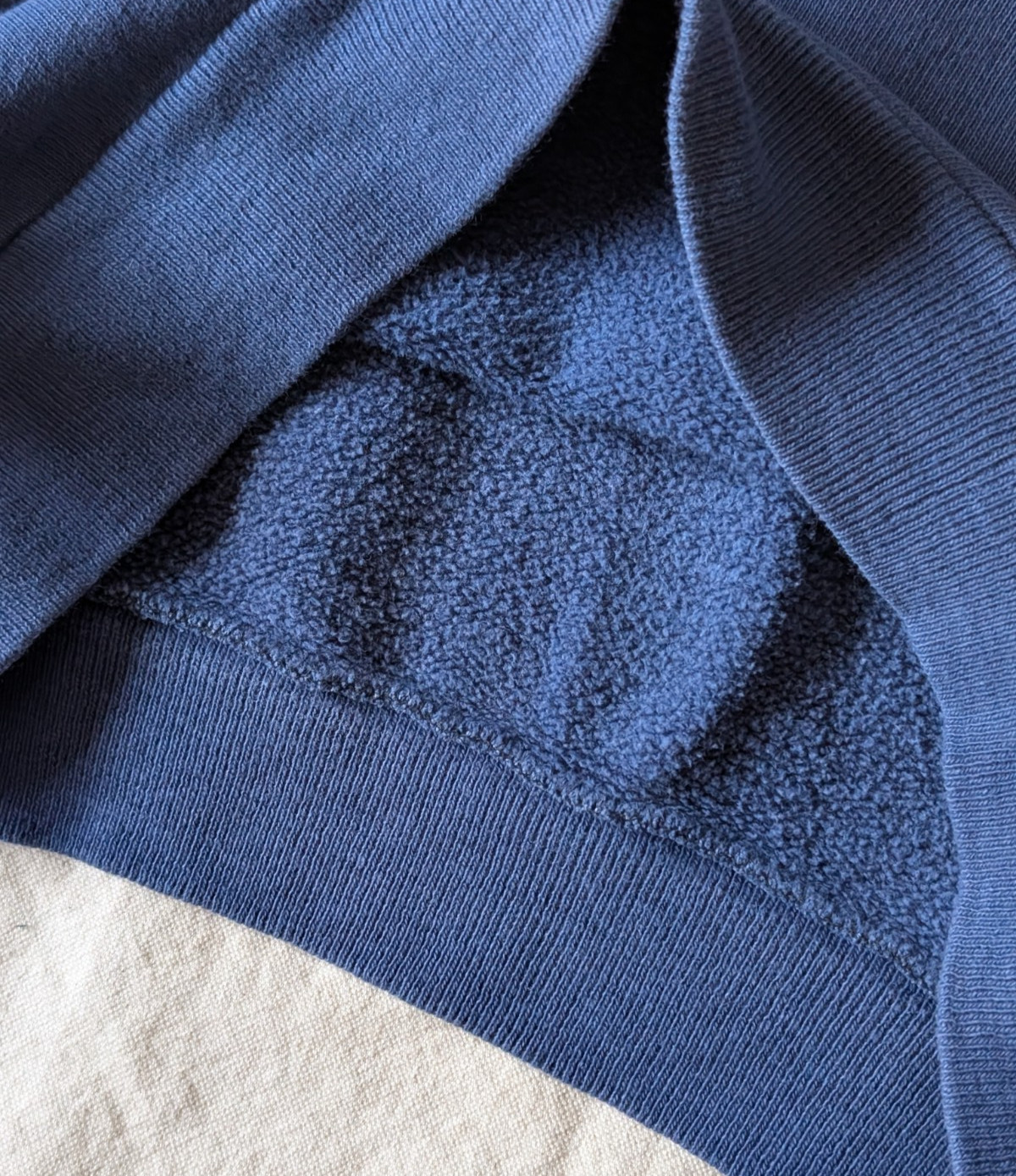 Norwich Vintage 60s Navy Blue All Cotton Classic Sweat Shirt Youth LG Women XXS