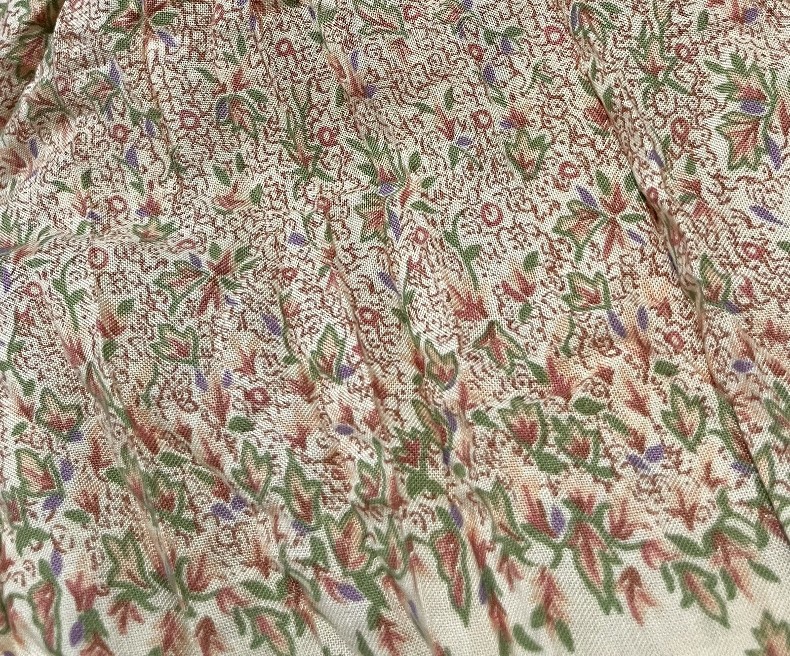 Vintage 80’s Don Sayres for Gamut Skirt Floral Paisley Cottagecore Pleated Midi