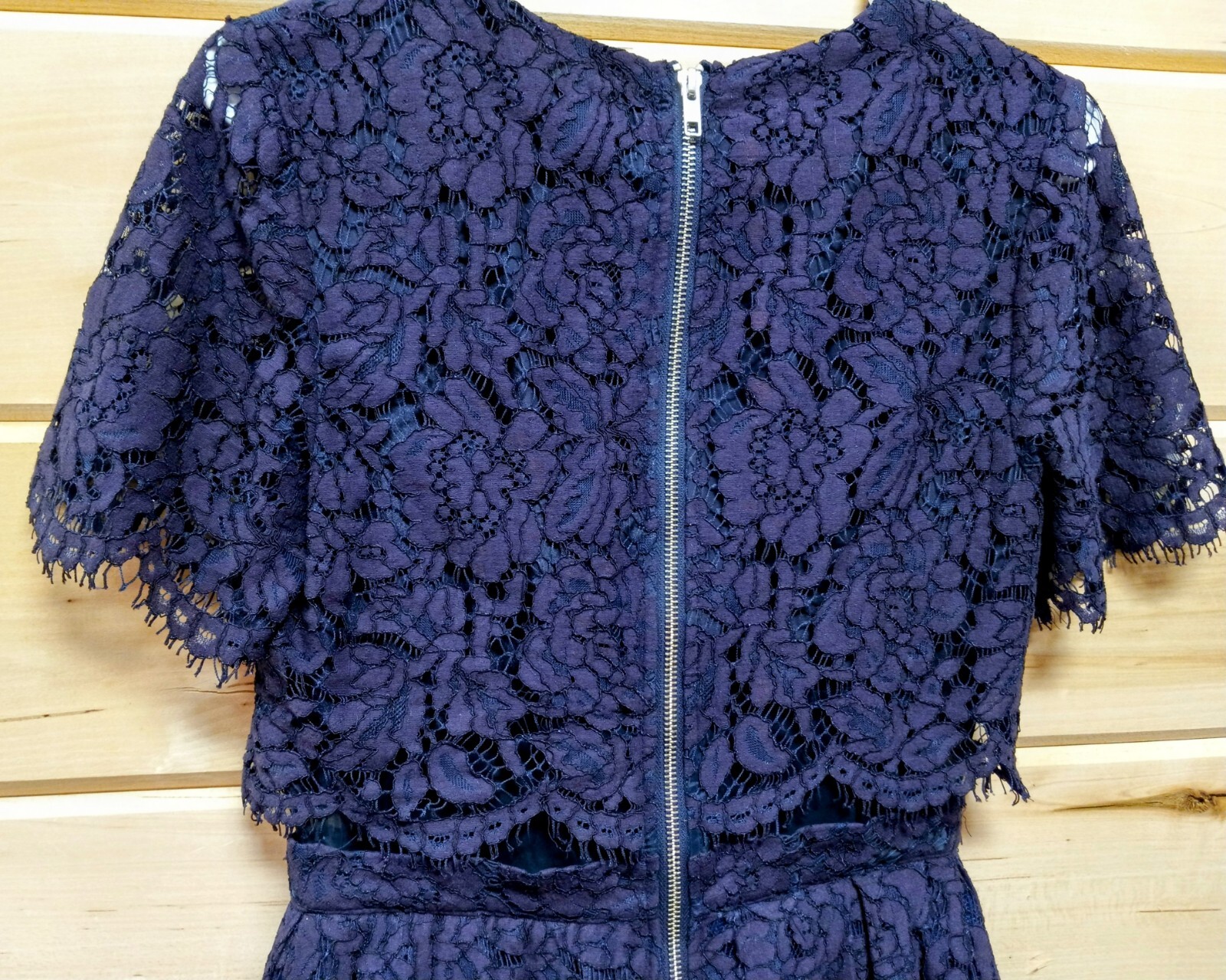 Elegant ASOS Maxi Fit and Flare Lace Party Dress Purple and Blue. Size 4. #A