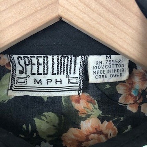 VTG Speed Limit MPH Floral Beaded Sequin Vest Overlay Shirt Women’s M Western