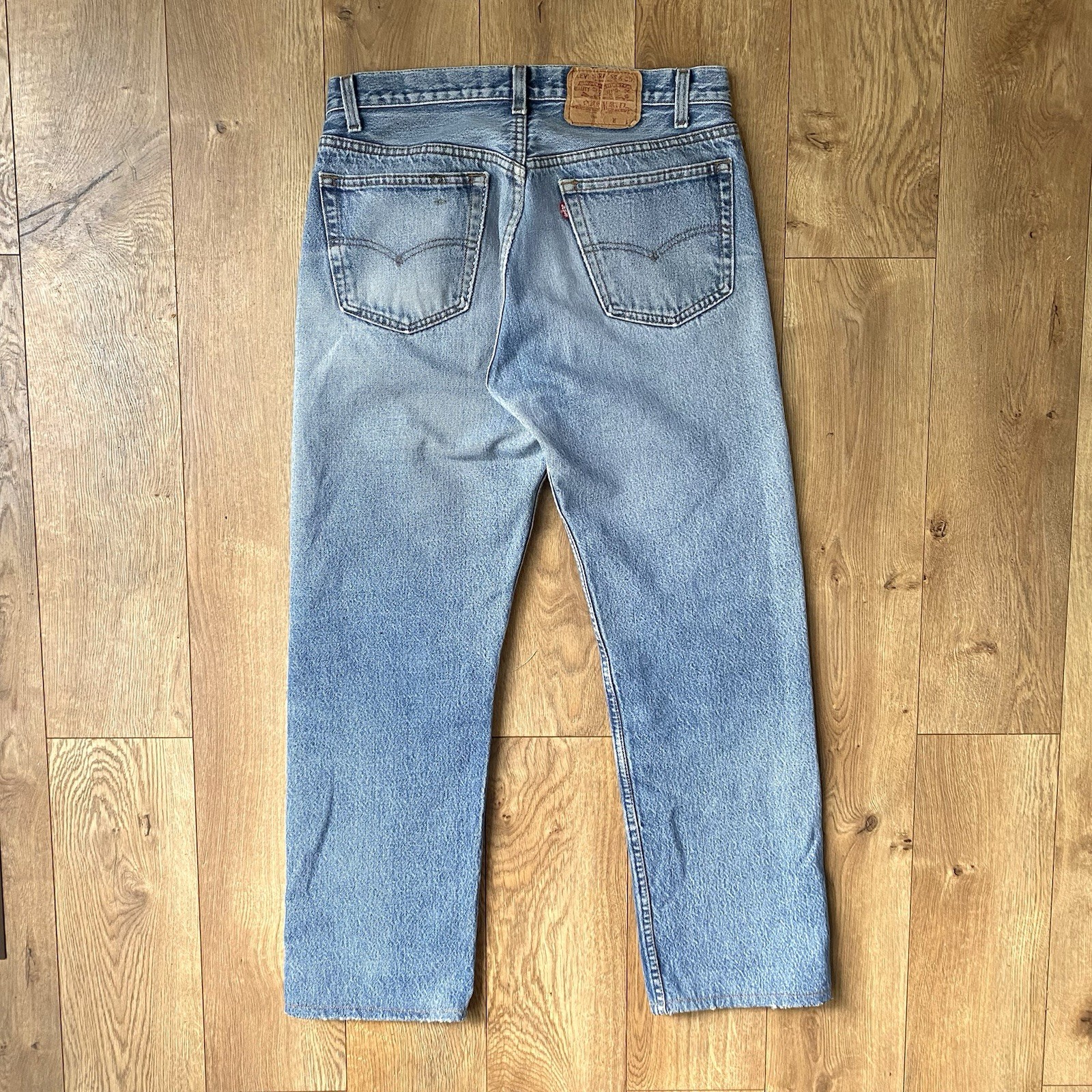 Levis 501 XX Vintage Jeans 80s Blue Faded Denim Straight Made In USA 31 29