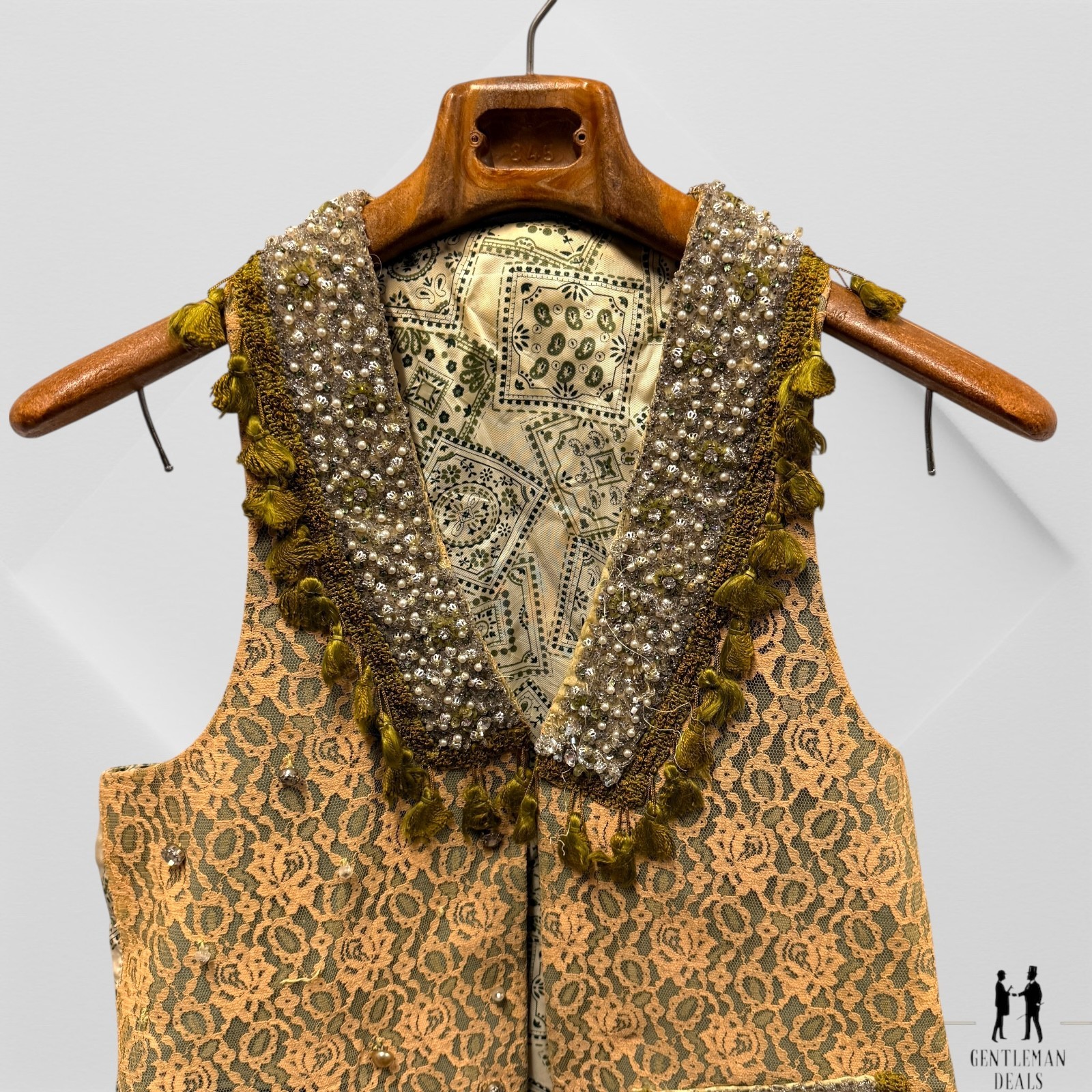 Vintage Indian Beaded Sequin Vest Sz M L Silk Multicolor Evening Party 80s 21×26