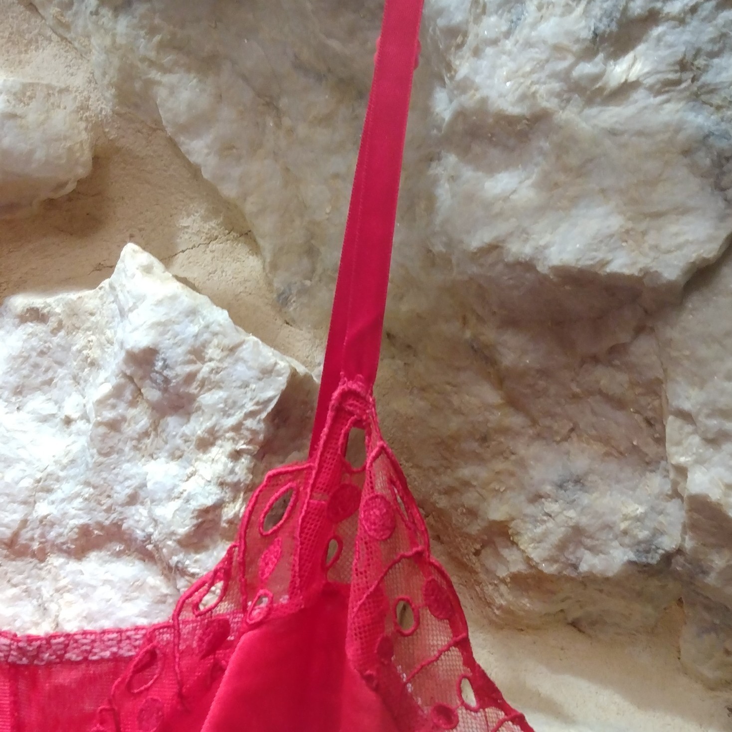 Vintage 90s Darling Body Fashions Red Teddy Large