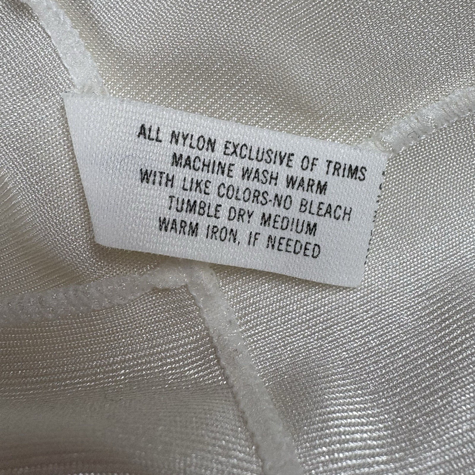 VTG 90s Shadowline Slip Dress Women 34 MS White Coquette Romantic Regency Y2K