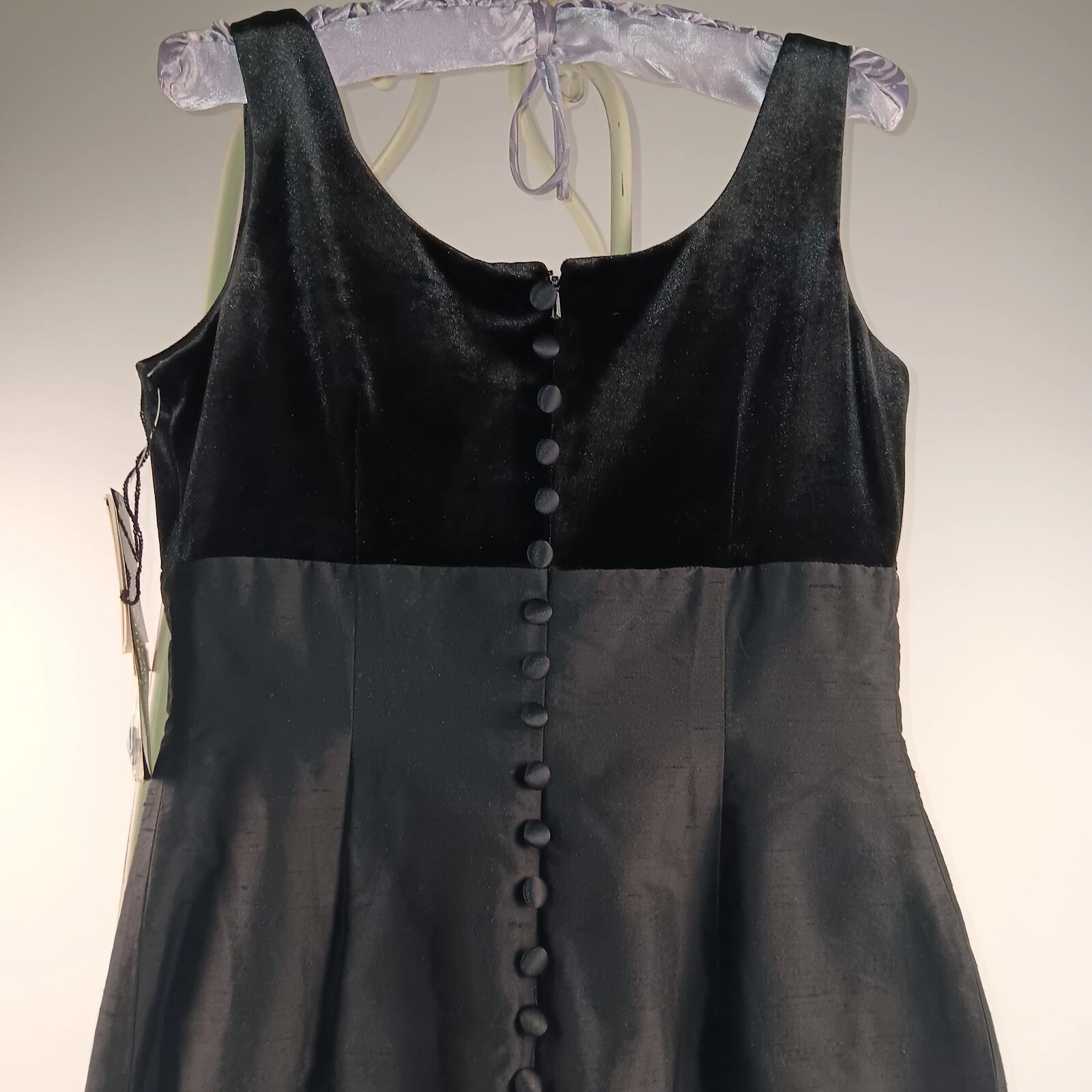 YTK Donna Morgan Beaded Swiftie Petites 100% Silk Vintage Dress Sz 4