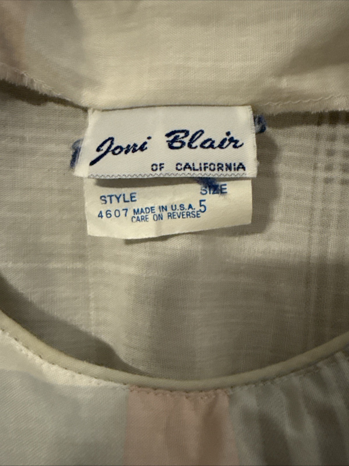 Vintage 70s 80s Joni Blair Size 5 Plaid Dress Made In The USA P51