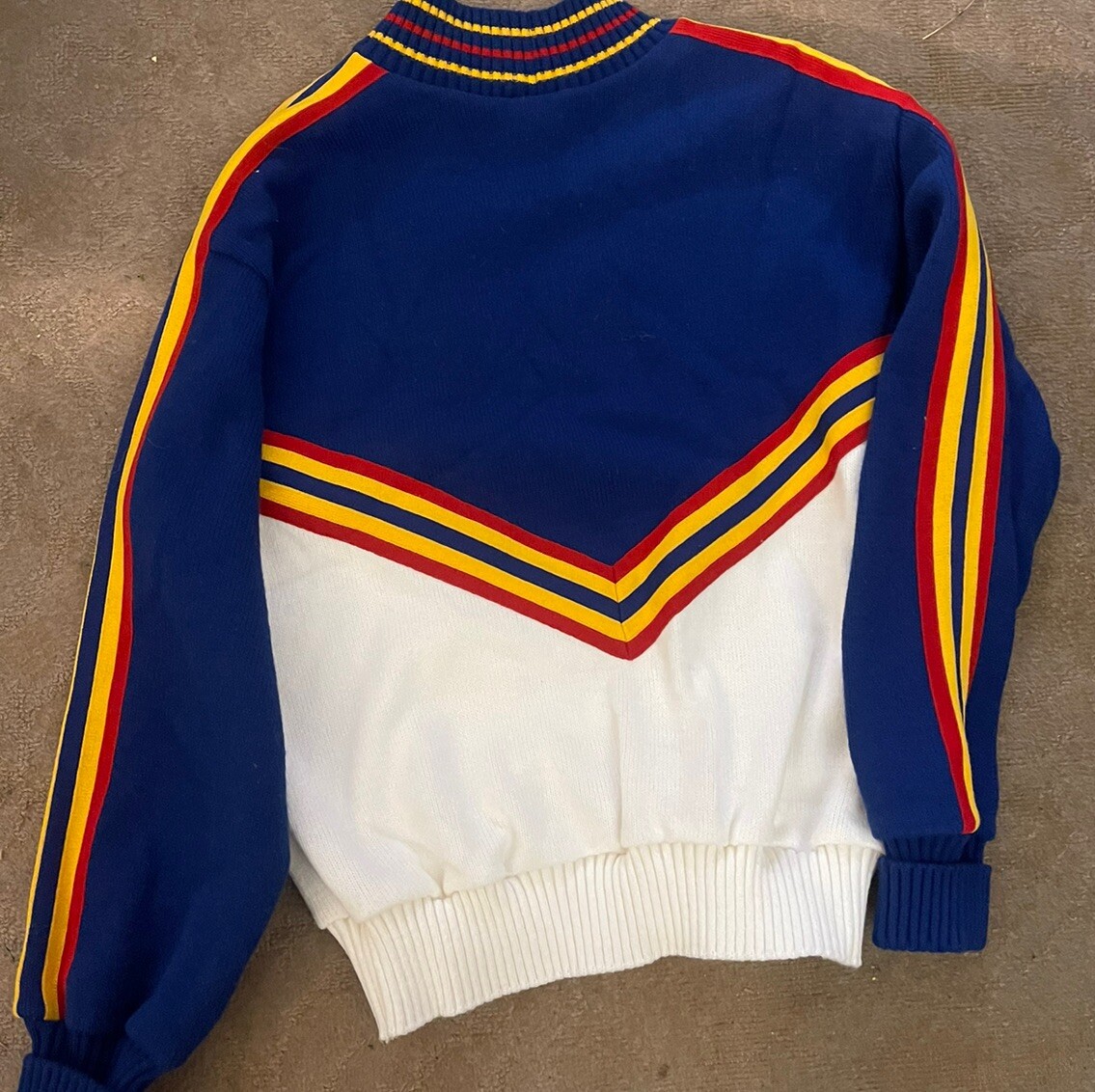 Vintage UCA 1980’s Varsity Spirit Fashions Cheer Sweater Made in USA Size 36