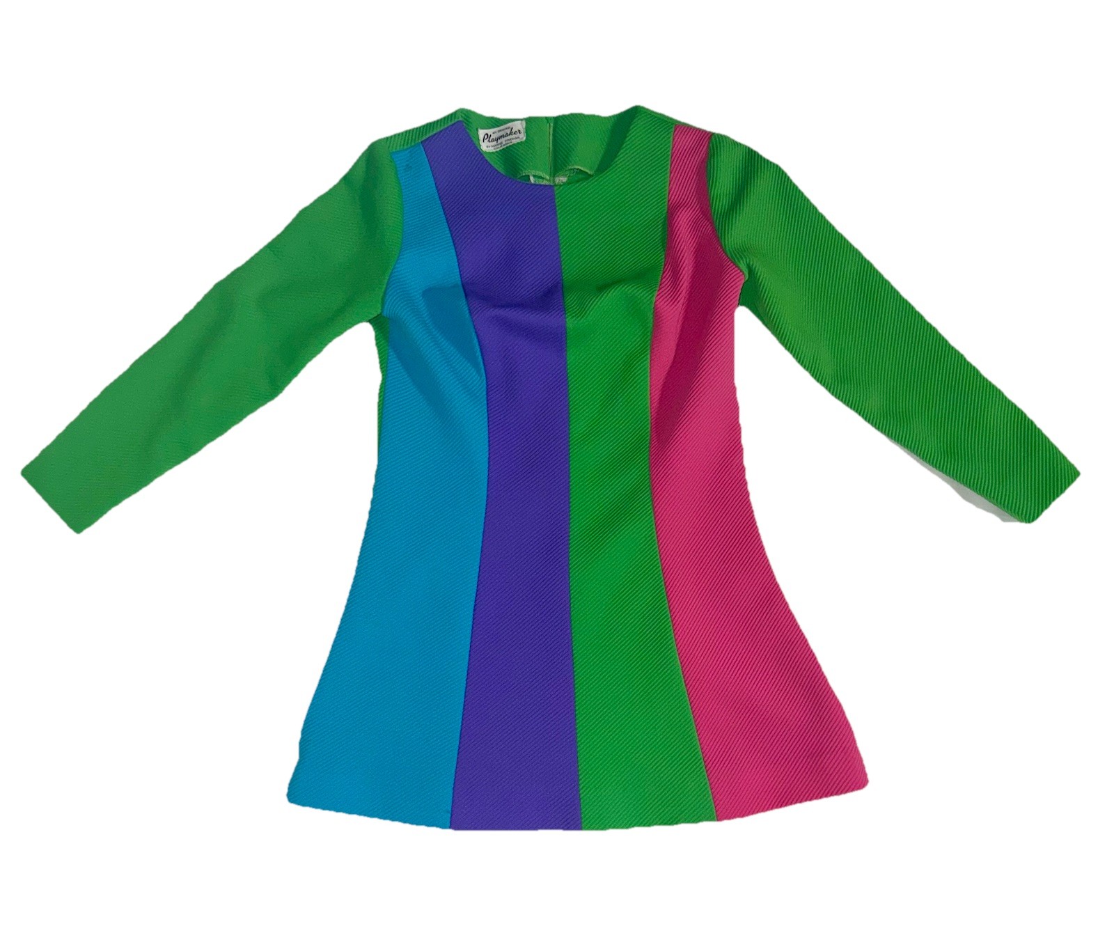 Vintage 1960’s Playmaker By Mannie Fineman Color Block Tunic Medium