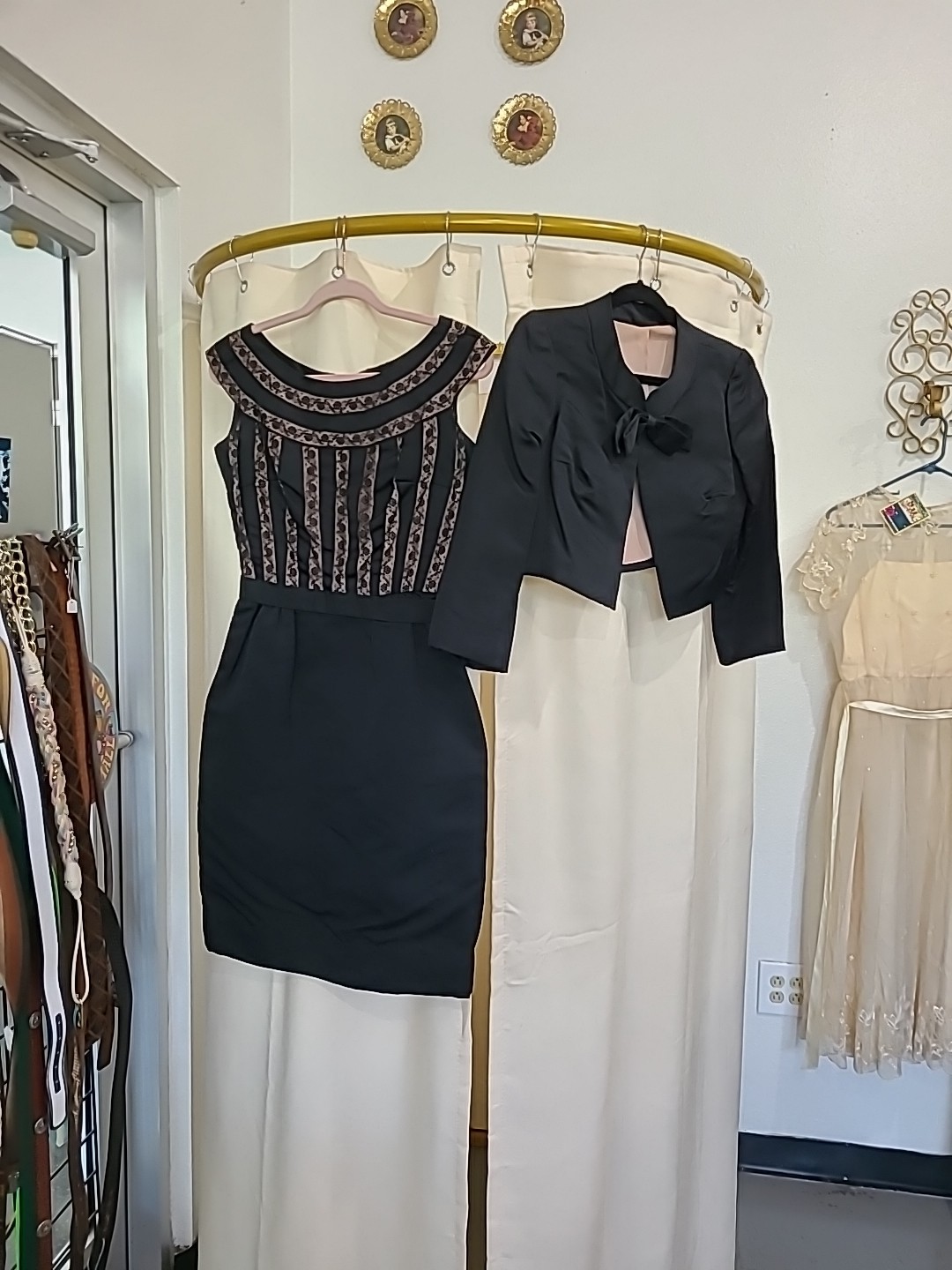 1950’s Nat Kaplan Vintage Couture Wiggle Dress & Jacket Set