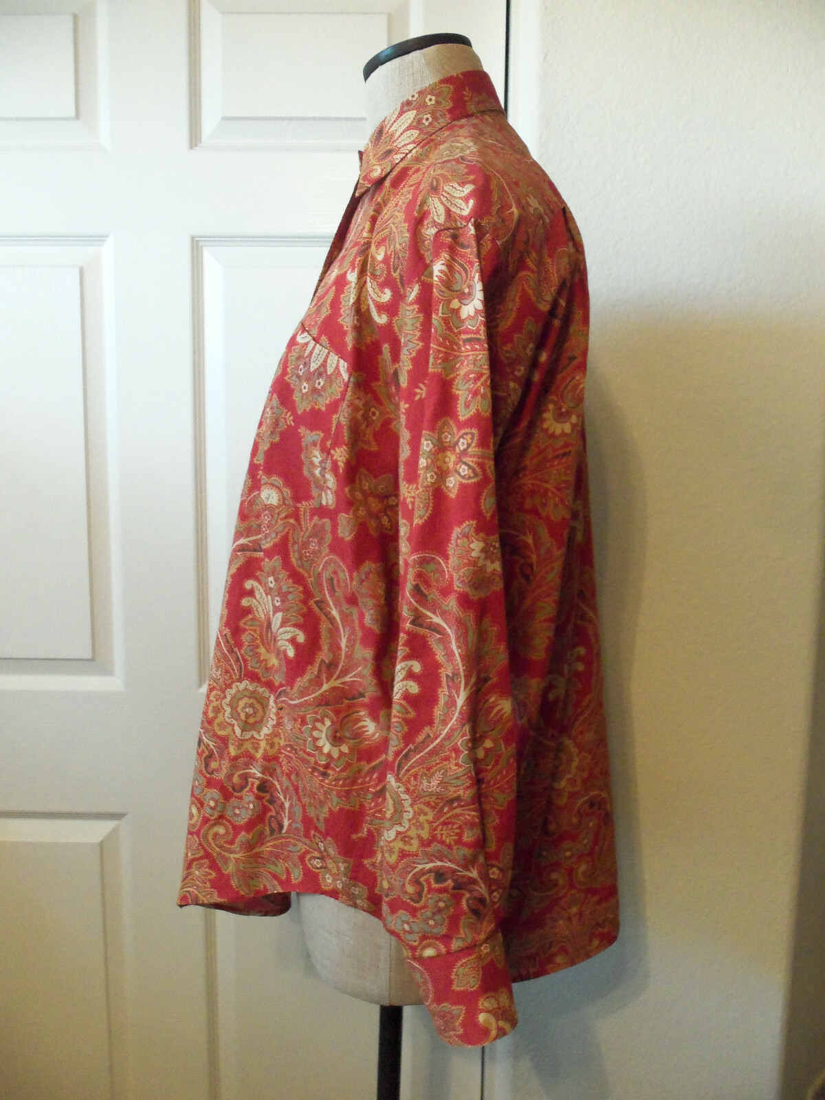 Vintage Ralph Lauren Classics Rust Red Multicolor Paisley Long Sleeve Shirt – 6