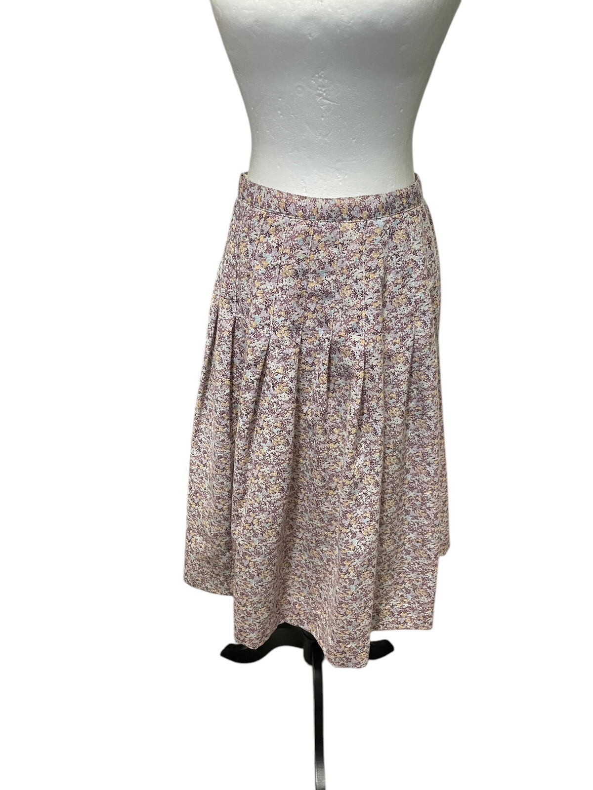 1970’s Prestige Of Boston Union Made Set Skirt & Scarf Floral Size 10 27W