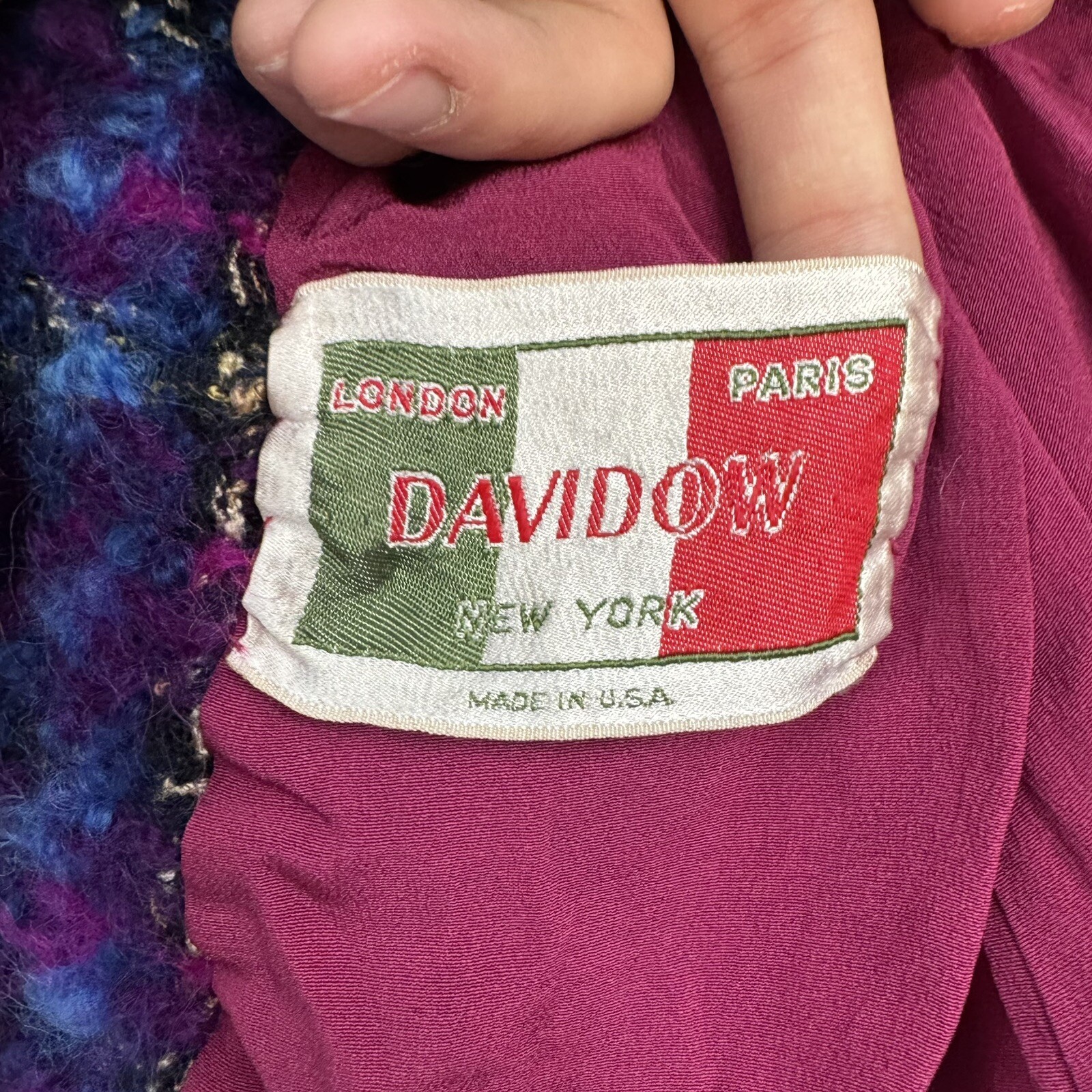 Vintage Davidow Blazer Women’s S/XS ? Union Made