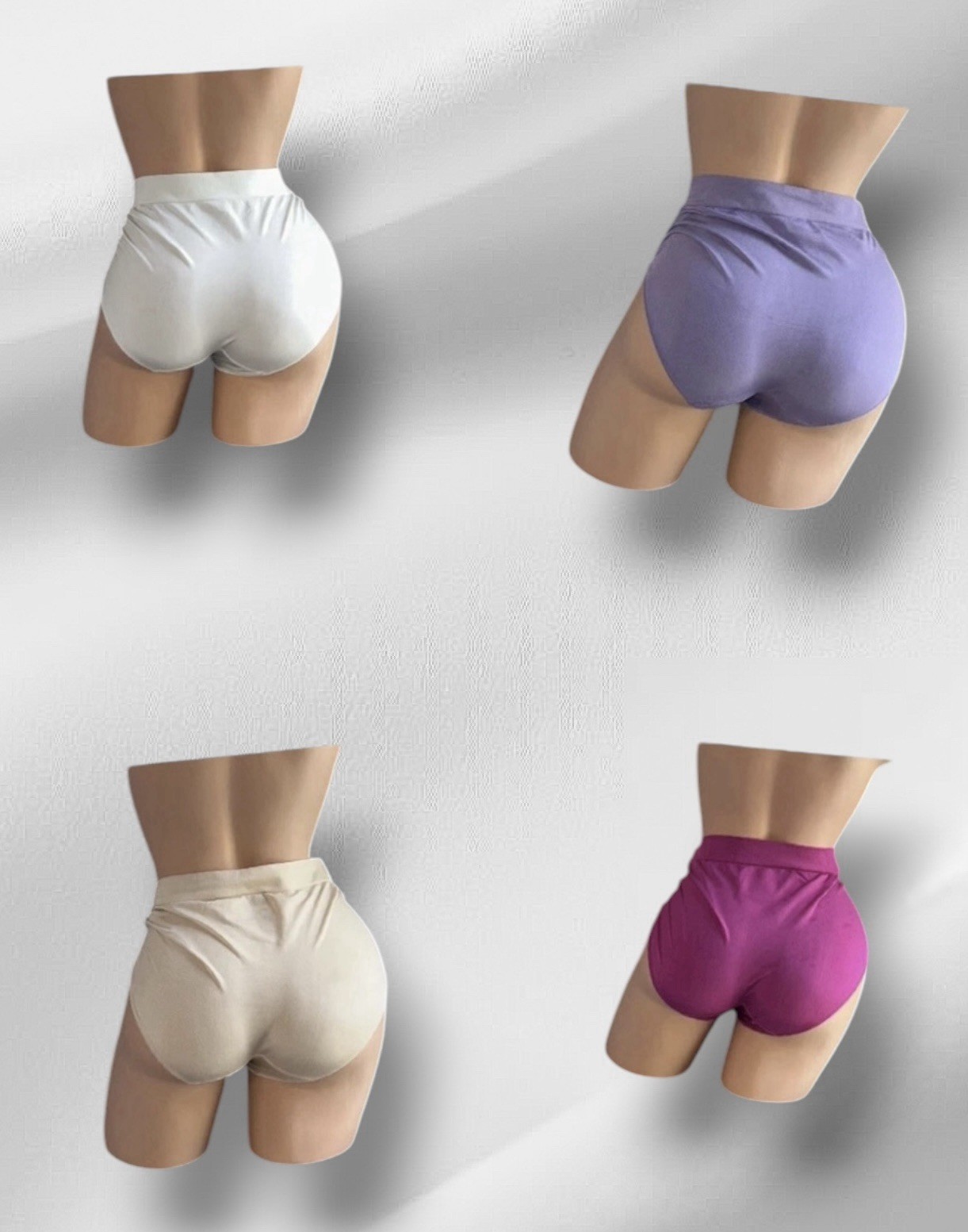 Lot of 4 Carole Hochman High Waisted Shaper Nylon Panties XL NWOT