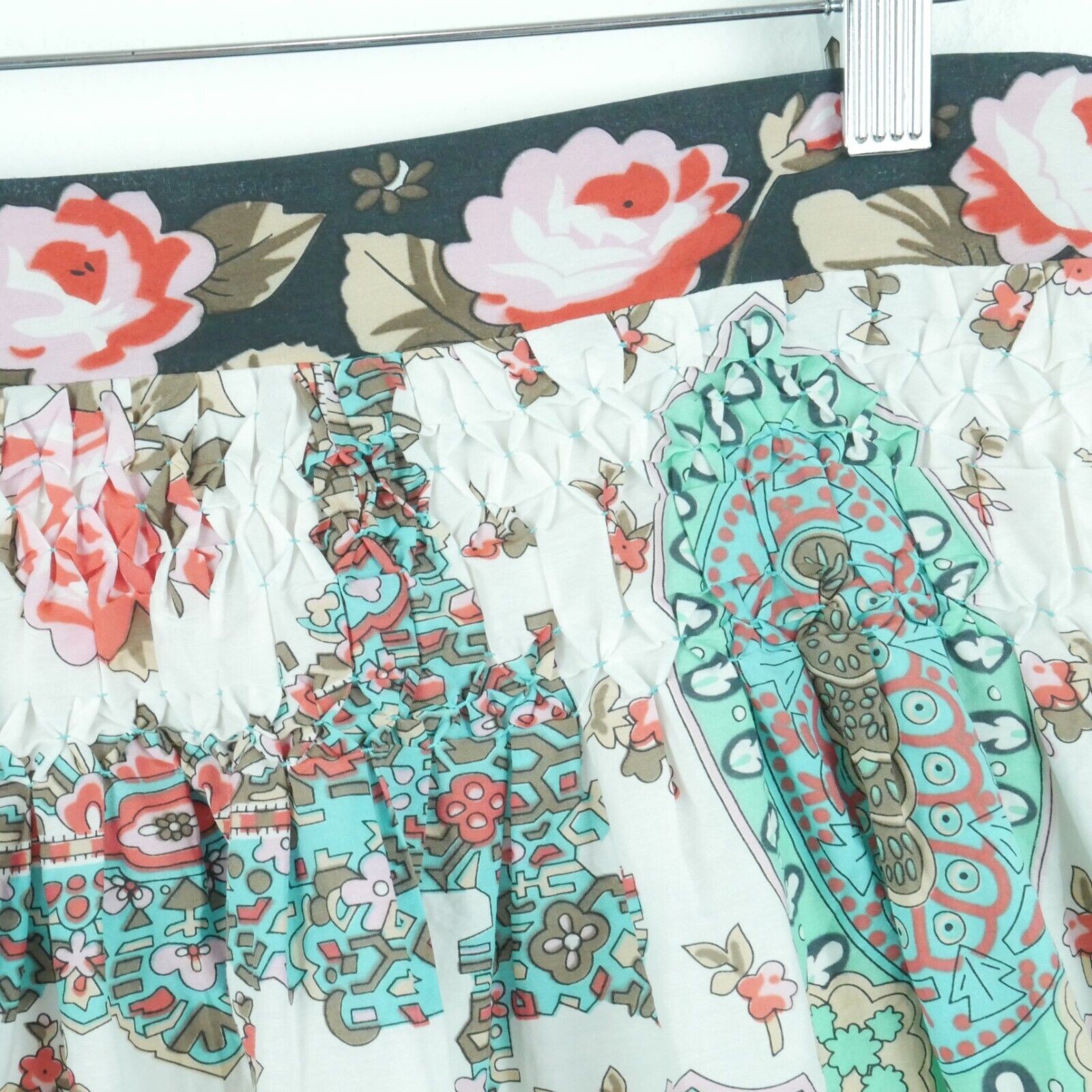 Eci 4 Skirt Y2K Mini Dainty Paisley Twee Coquette Fairy Boho Floral Feminine