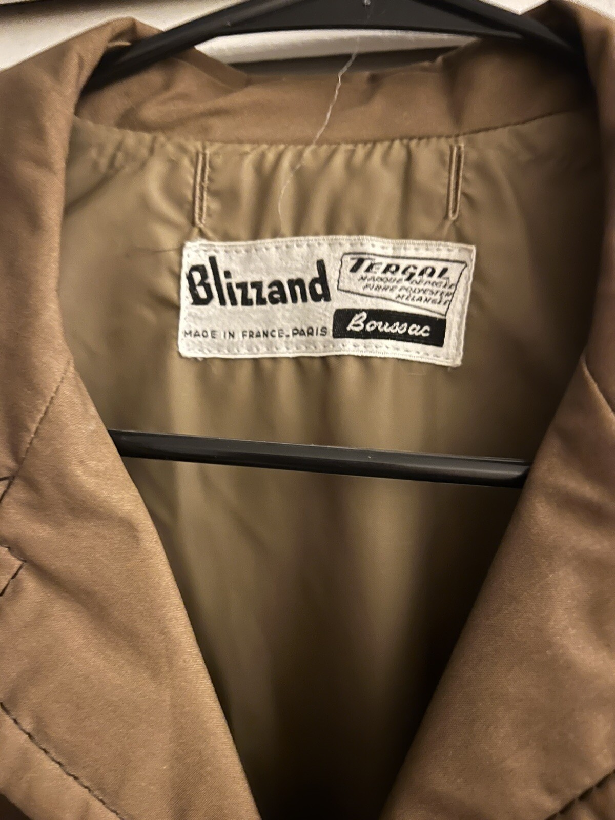 Blizzand Vintage Trench Rain Coat Made In France in 1960s