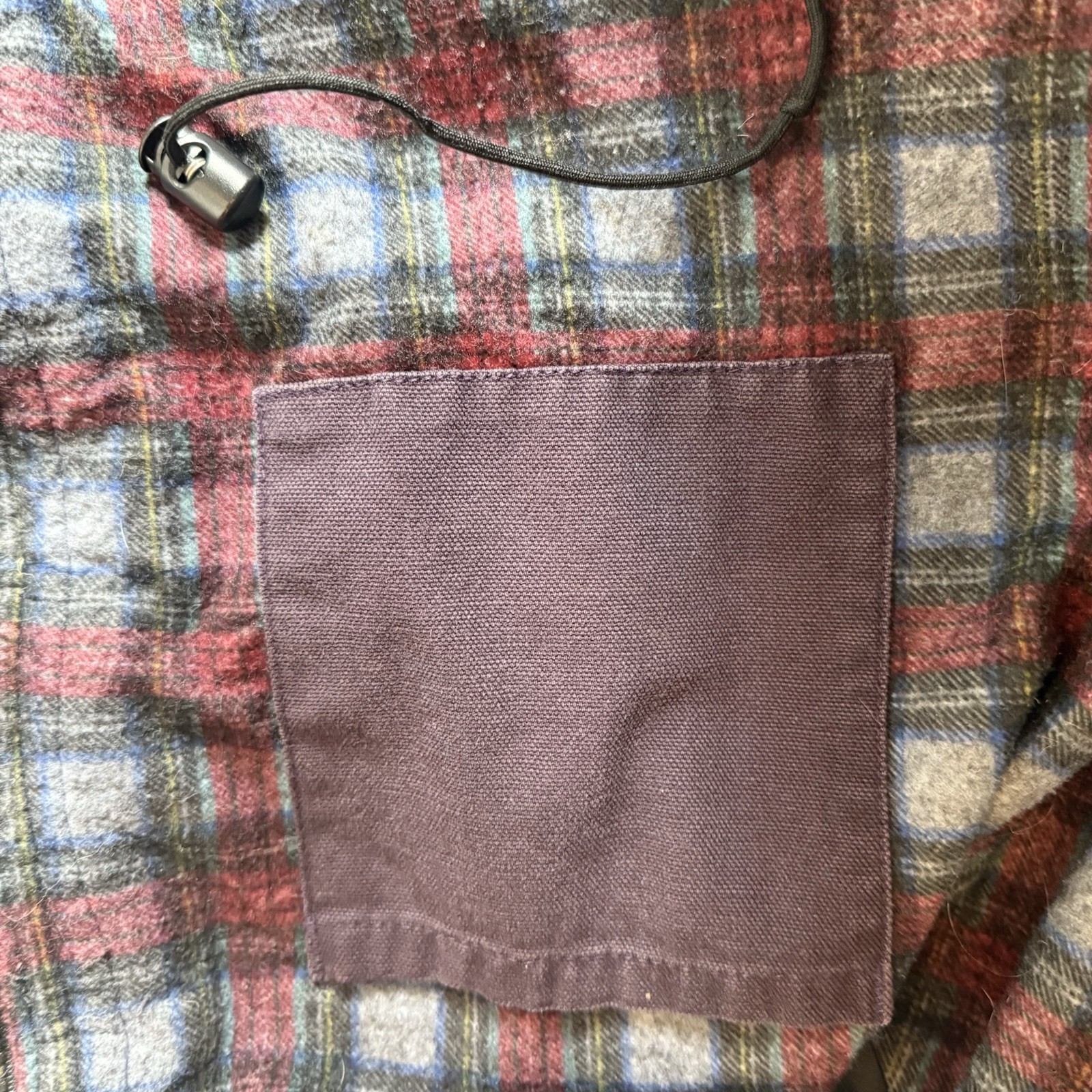 Vtg 90s Blanket Lined Canvas Barn Chore Coat Jacket Preppy Womens Sz M-L