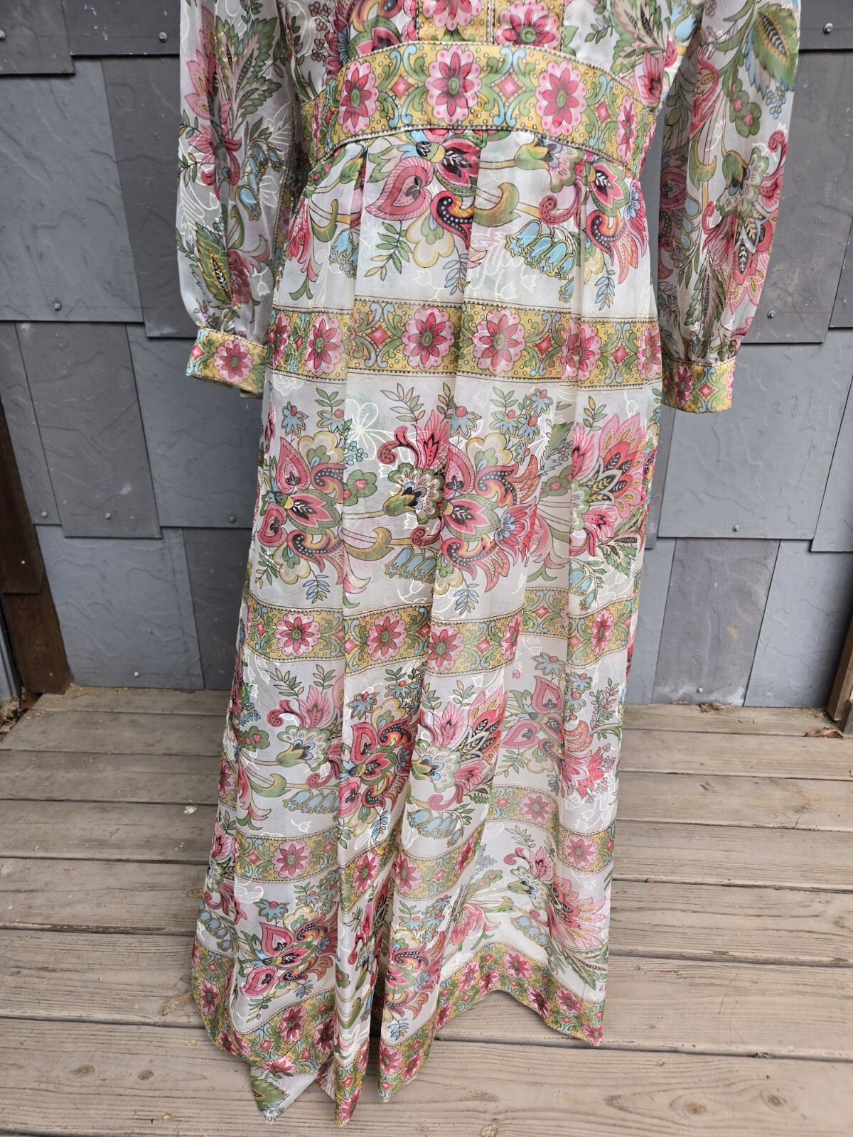 1960s/70s Avalon Classics Spring Floral Maxi Dress