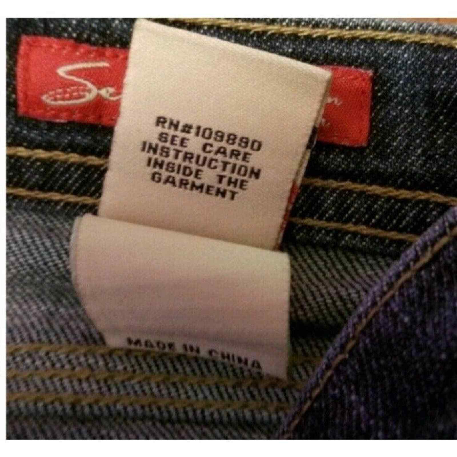Seven 7 Size 8 Jean Capris 29 Blue Roll Up Womens Denim Pants Slacks Cropped