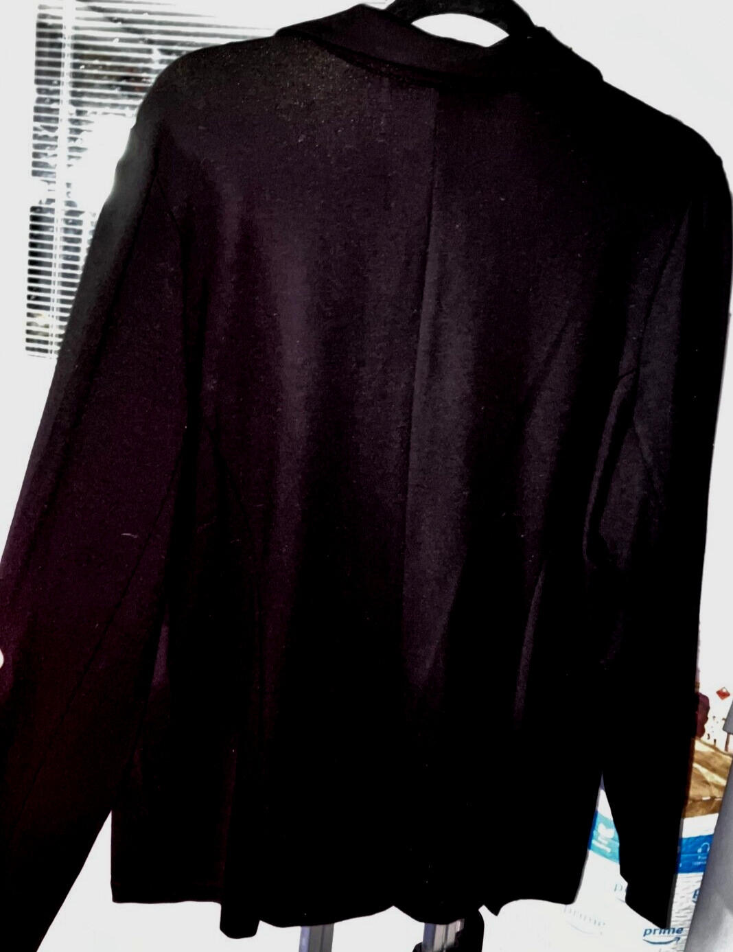 NWT L 23″ CHEST TAHARI PERFECT SHAPE BLACK RAYON COTTON SOFT SPORTS JACKET C01